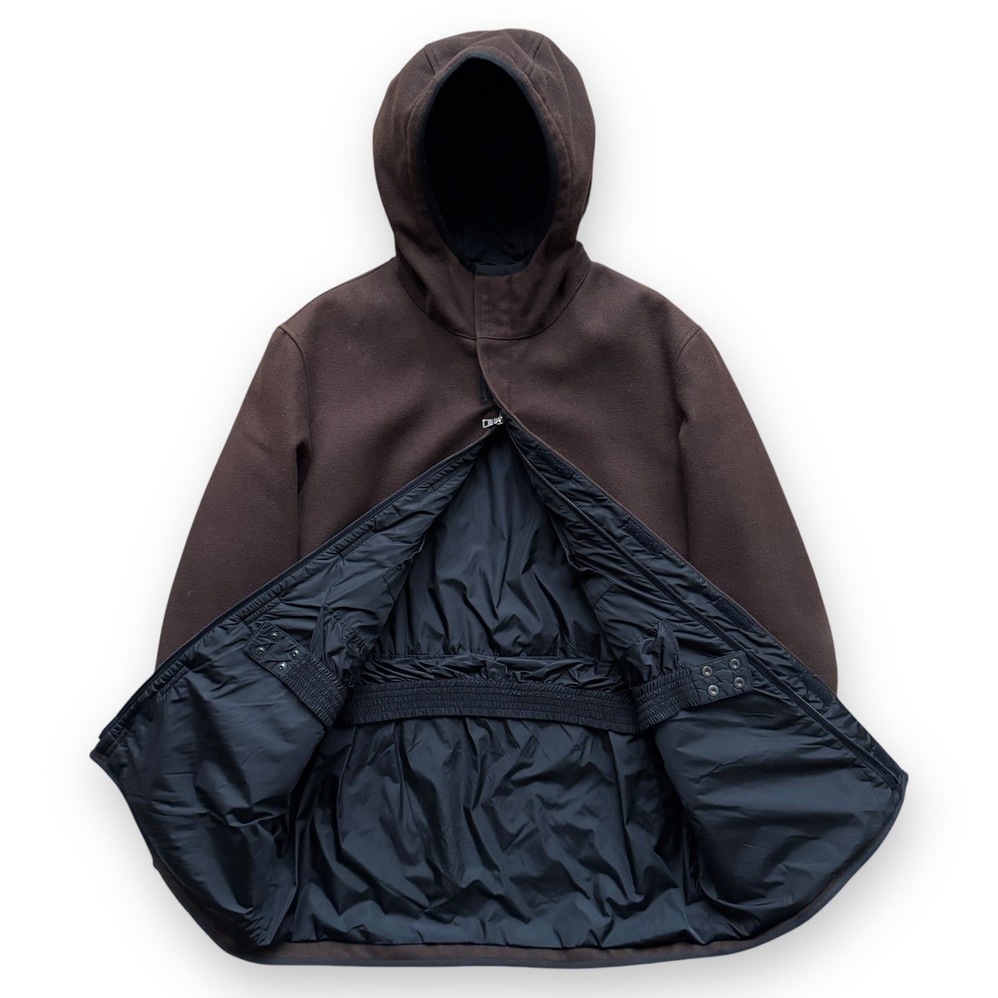 Prada Sport Hooded Wool Long Coat - F/W2000