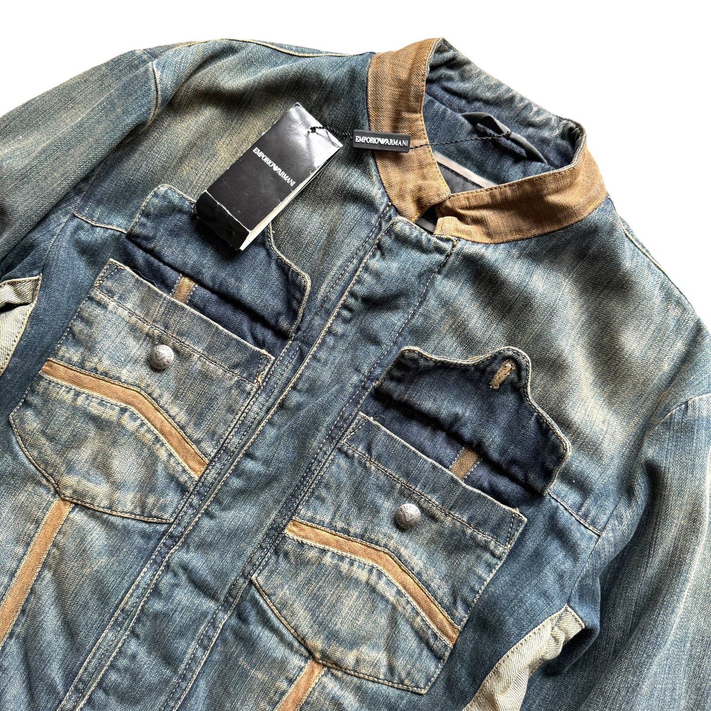 Emporio Armani Denim Biker Jacket