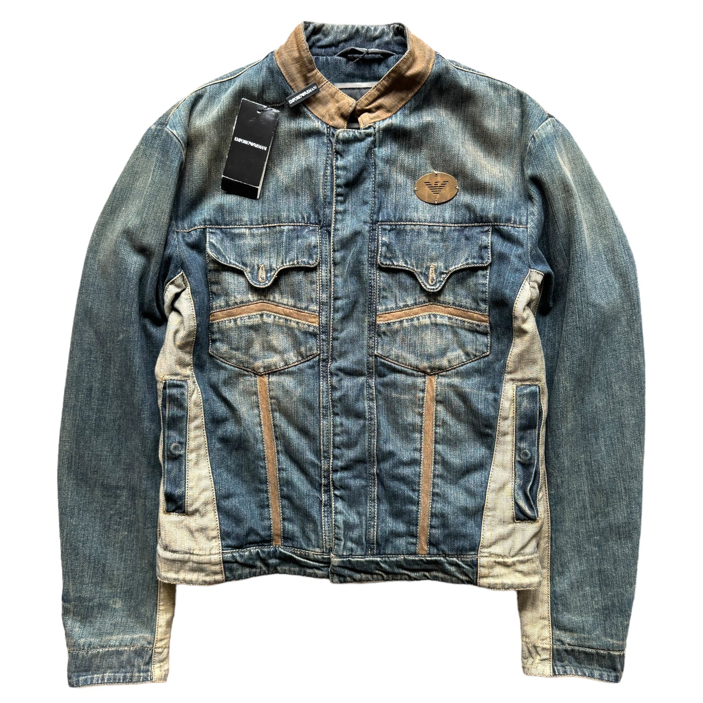 Emporio Armani Denim Biker Jacket