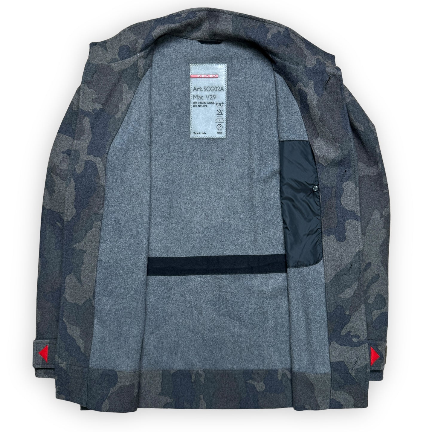 Prada Sport Camo Wool Overshirt