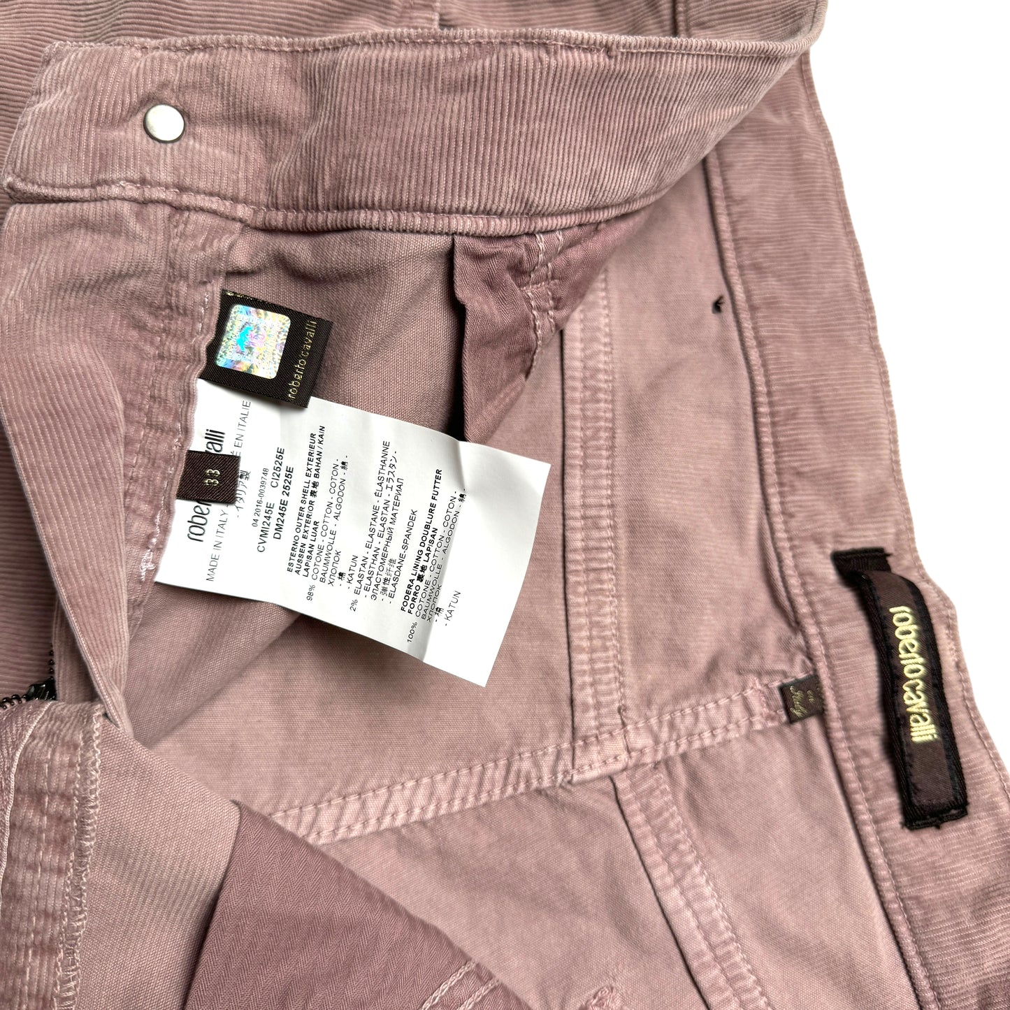 Roberto Cavalli Corduroy Trousers