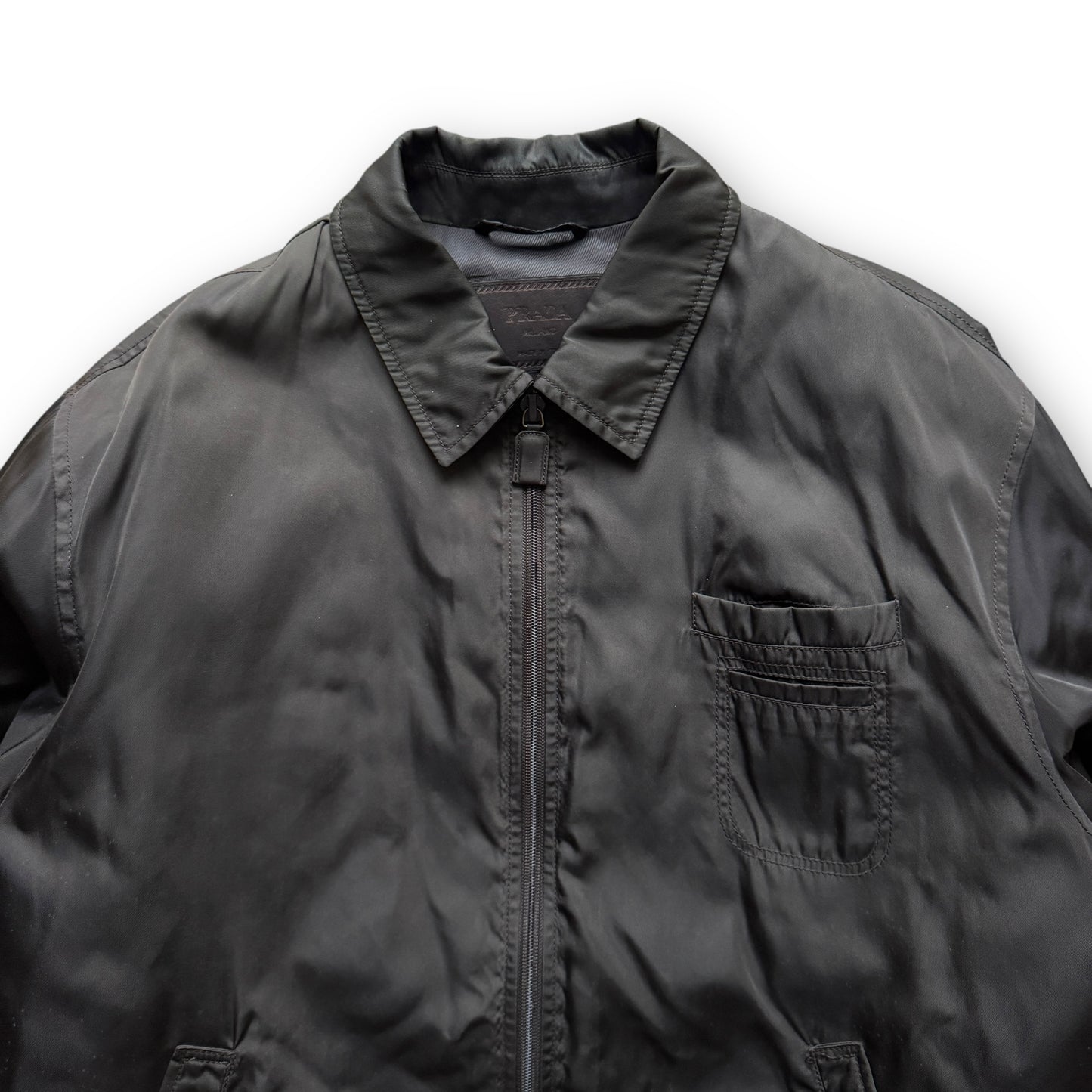 Prada Mainline Padded Double-Pocket Bomber Jacket - F/W1996