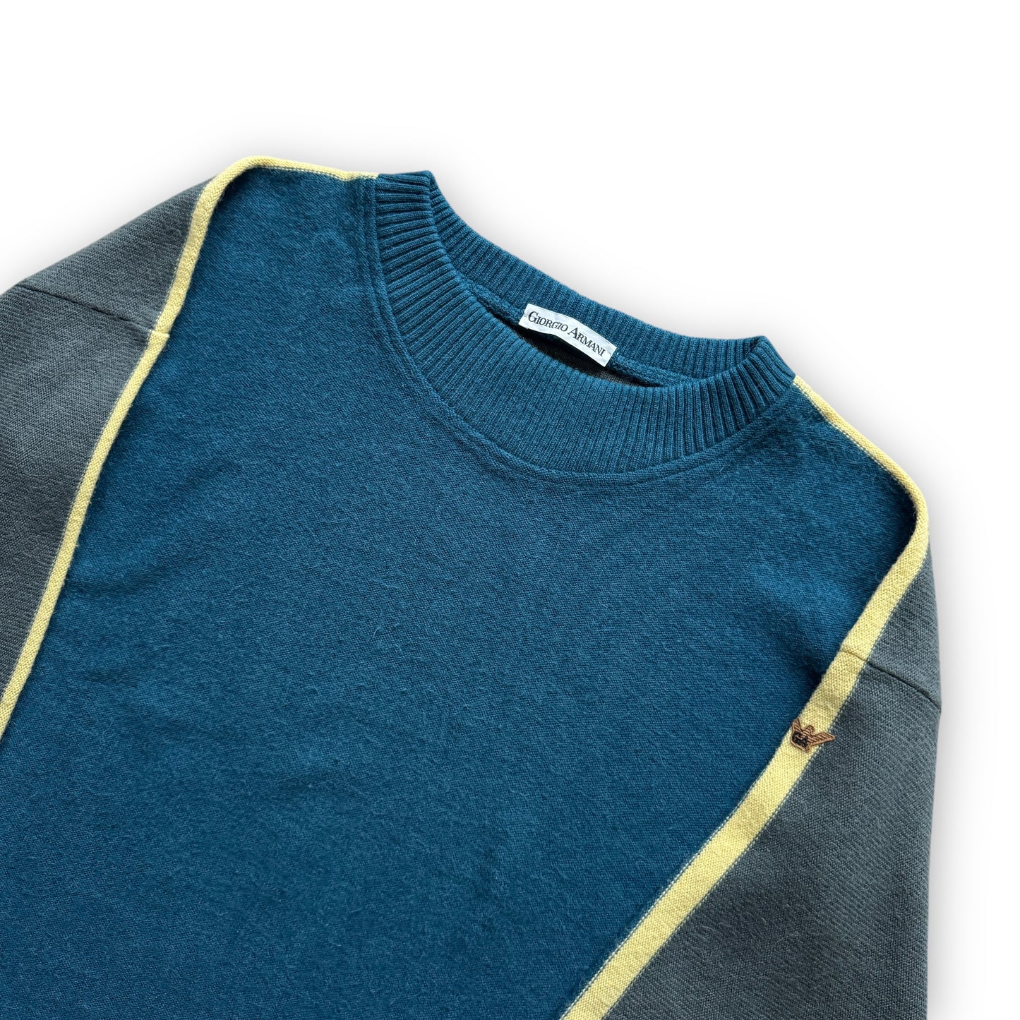 Giorgio Armani Two-Tone Wool Sweater - 1980s