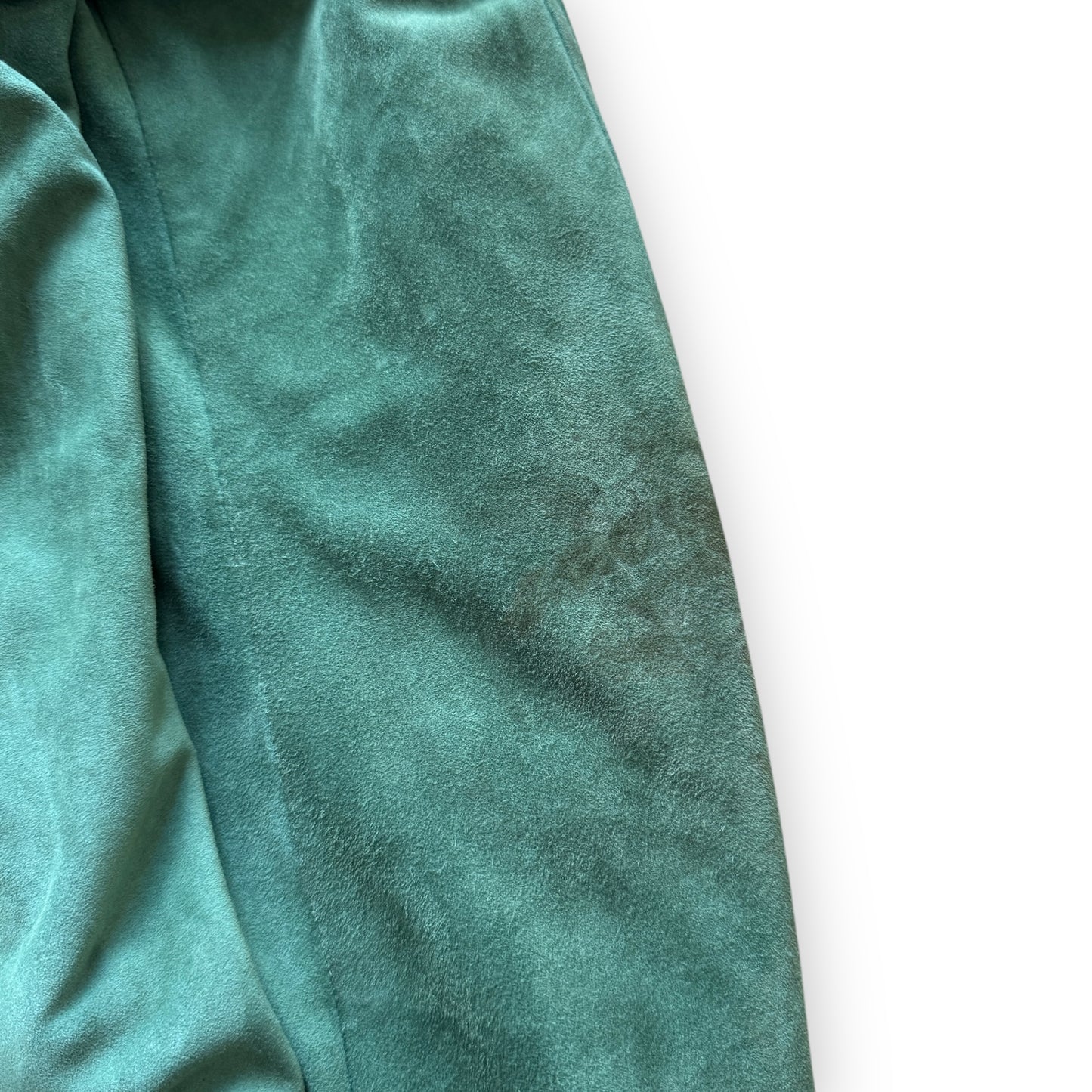 Moschino Mainline Green Suede Jacket