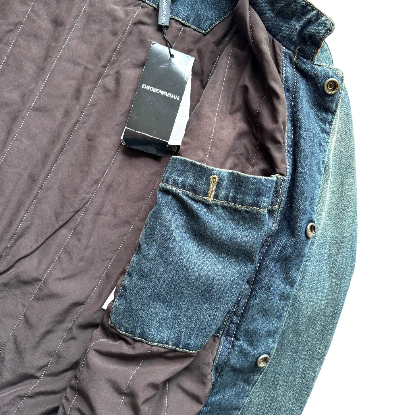 Emporio Armani Denim Biker Jacket