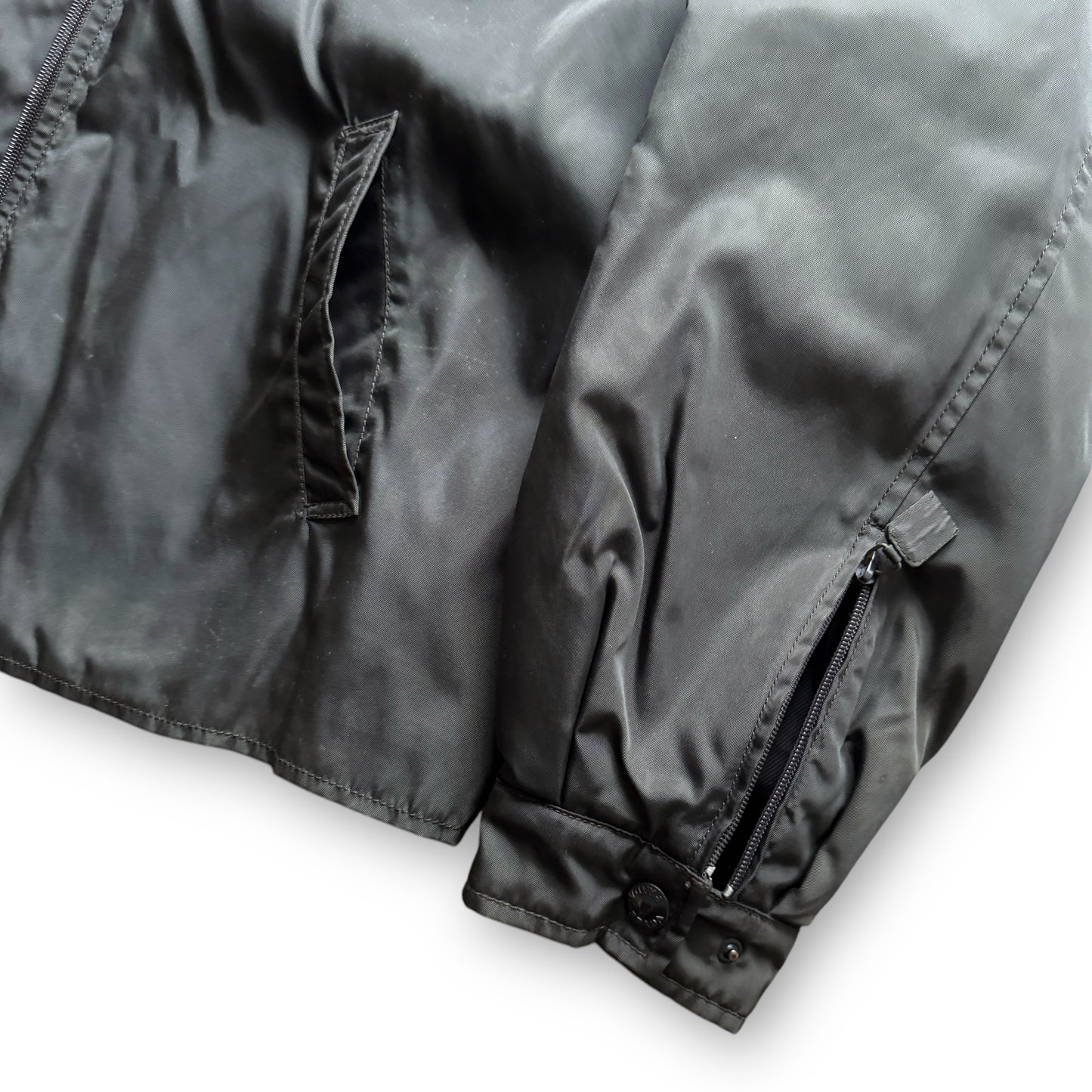 Prada Mainline Padded Double-Pocket Bomber Jacket - F/W1996
