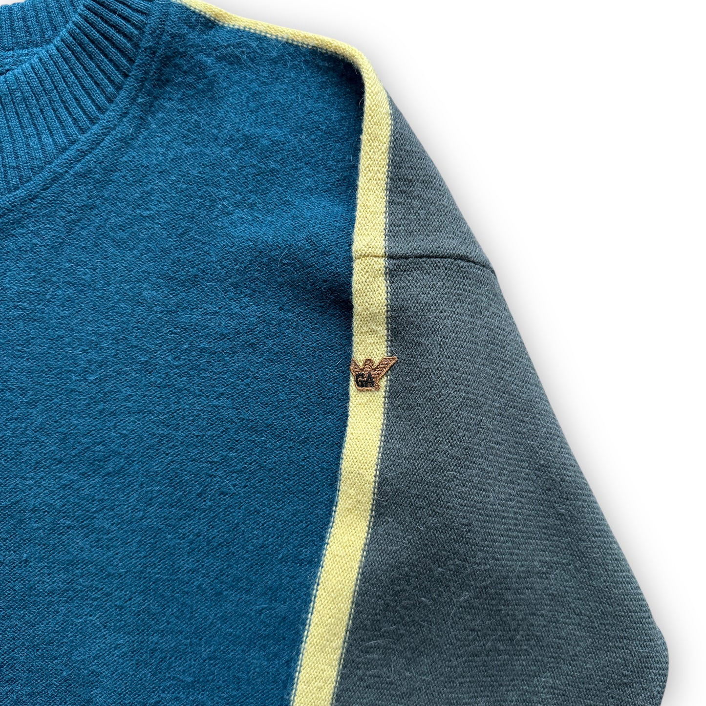 Giorgio Armani Two-Tone Wool Sweater - 1980s