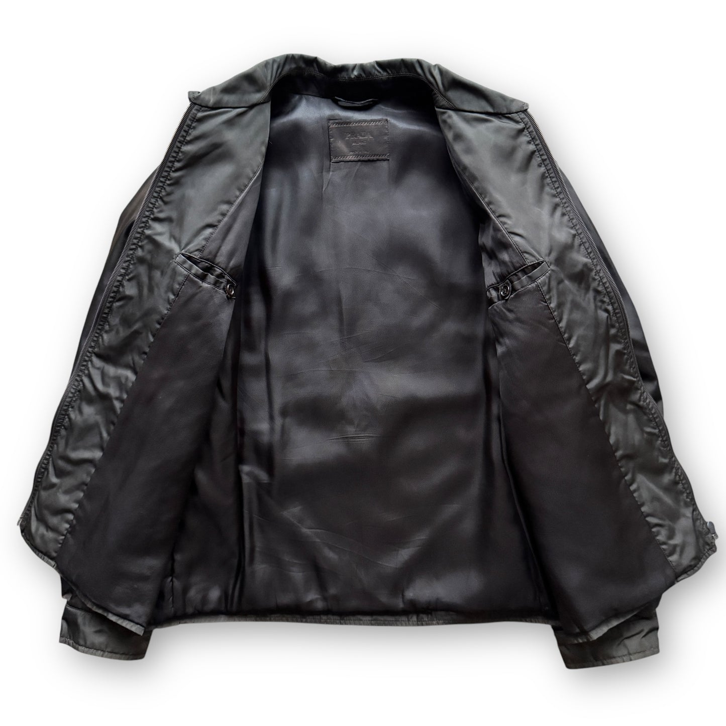 Prada Mainline Padded Double-Pocket Bomber Jacket - F/W1996