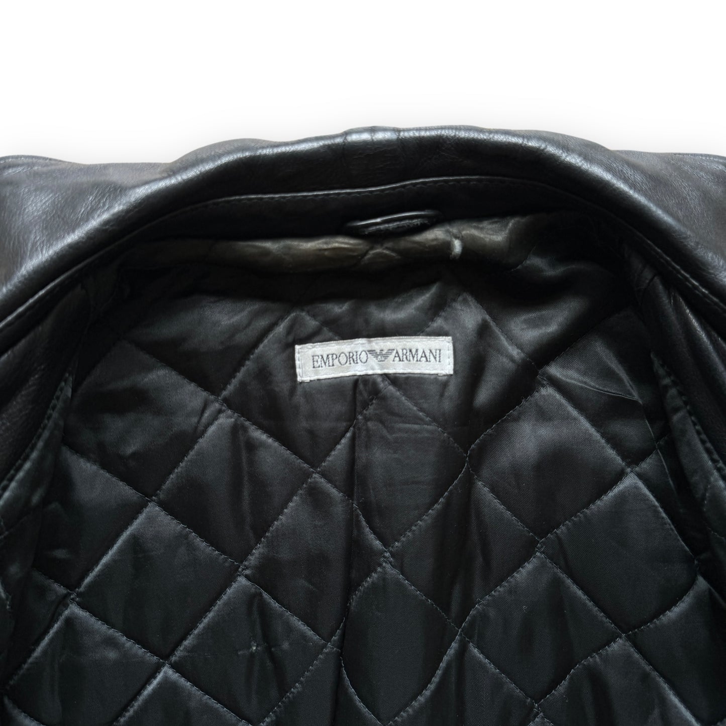 Emporio Armani Leather Biker Jacket - 1980s