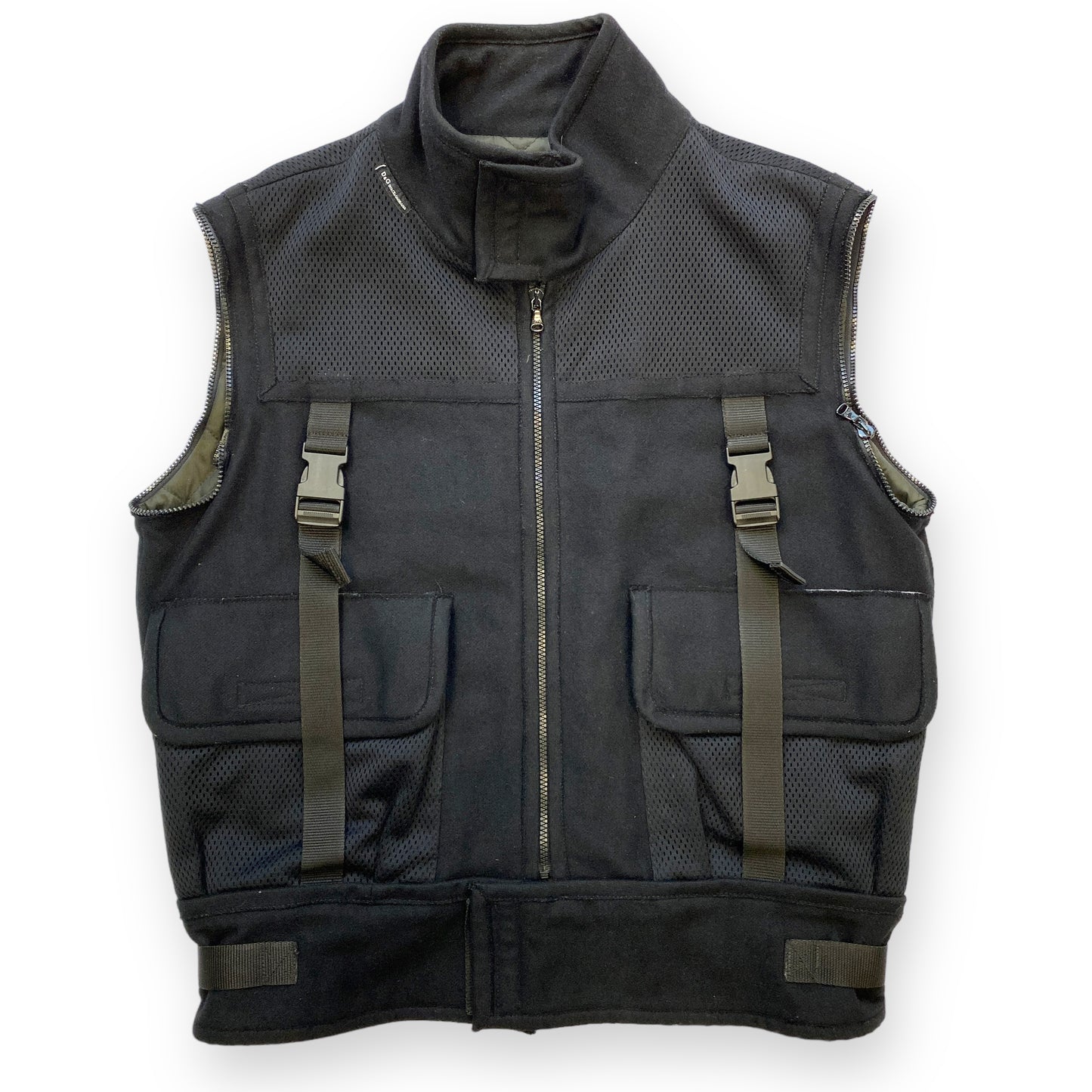 Dolce & Gabbana Convertible Wool Cargo Jacket