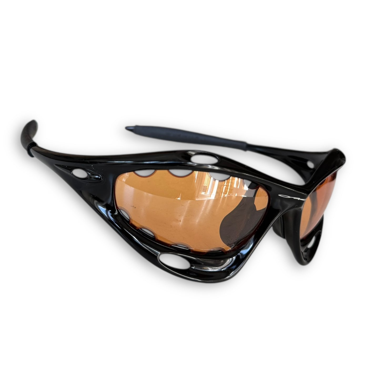 Oakley Pro ‘Racing Jacket’ Jet Black/Persimmon Vented