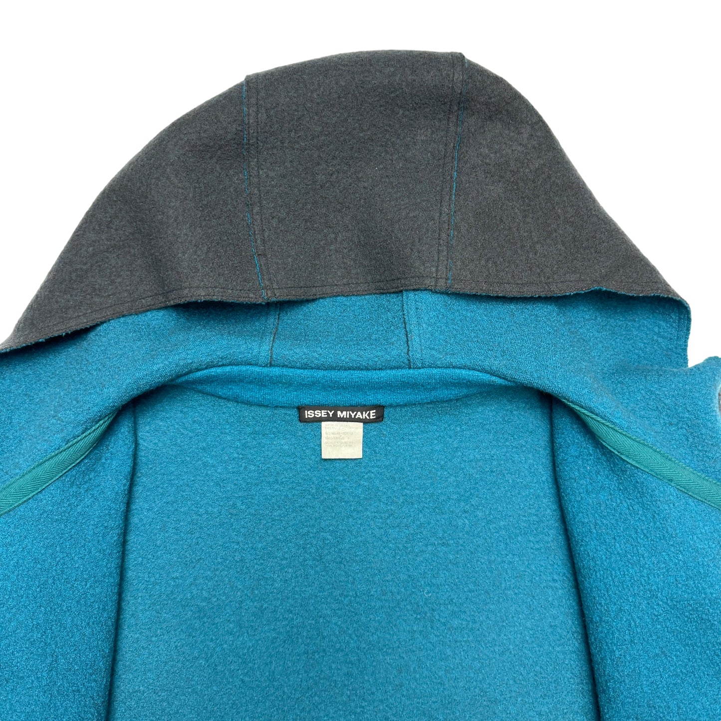 2004 Issey Miyake Wool Two-Tone Coat