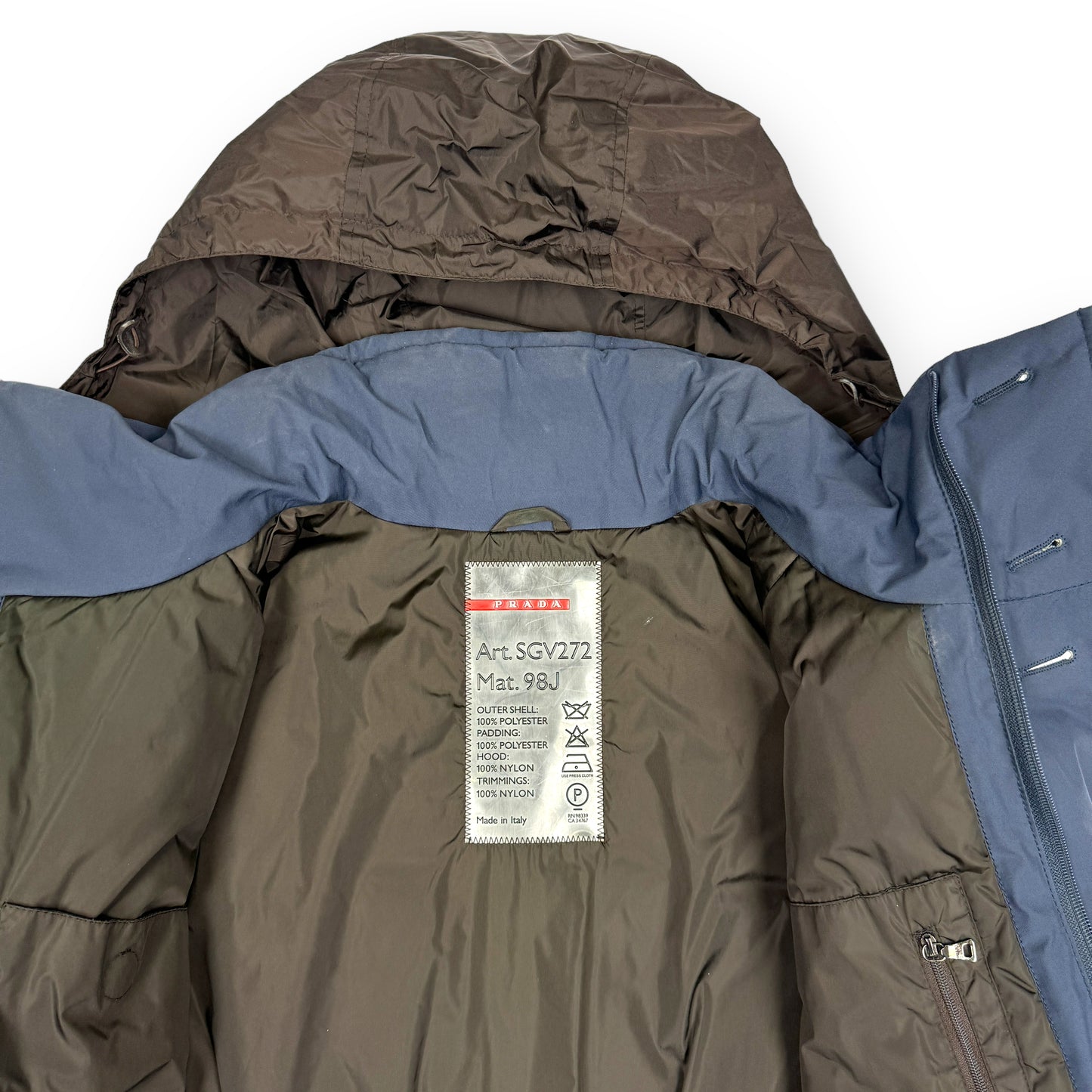 Prada Sport Padded Two-Tone Ski Jacket