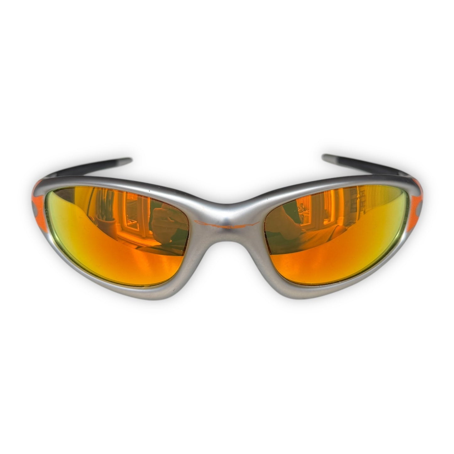 Oakley Straight Jacket Orange Flame/Fire Iridium