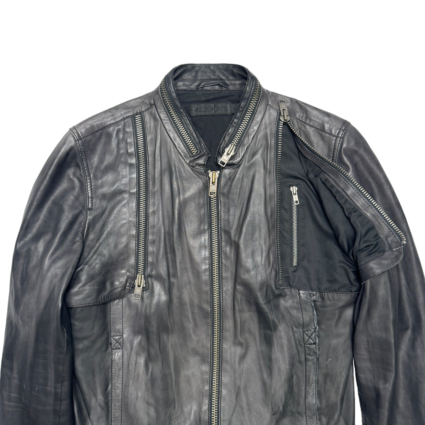 All Saints Leather Stealth Jacket