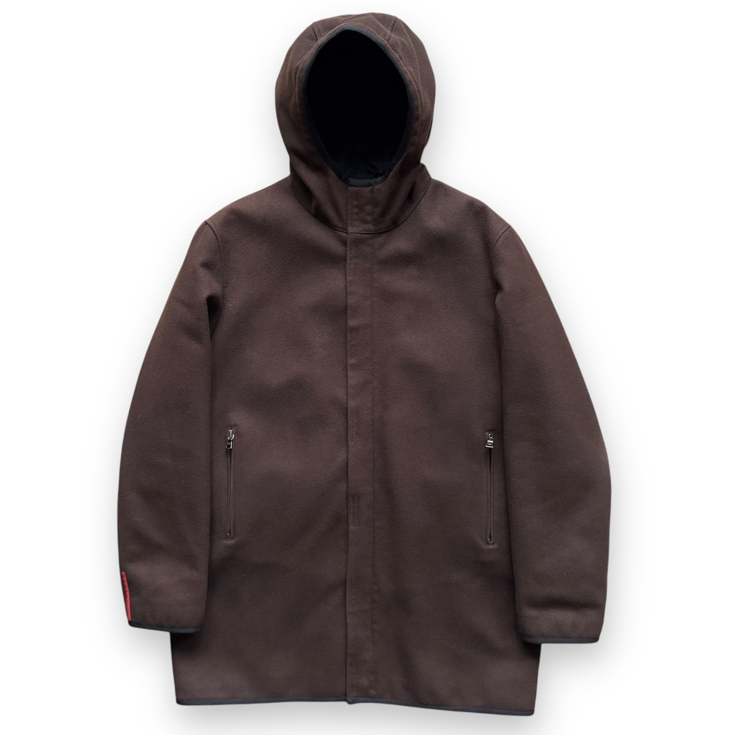 Prada Sport Hooded Wool Long Coat - F/W2000