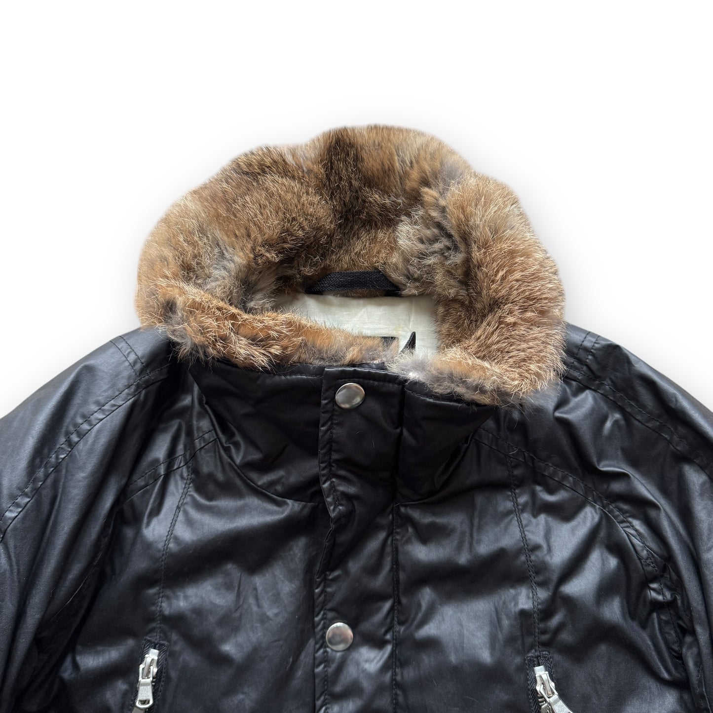 Emporio Armani Fur-Collar Moto Parka