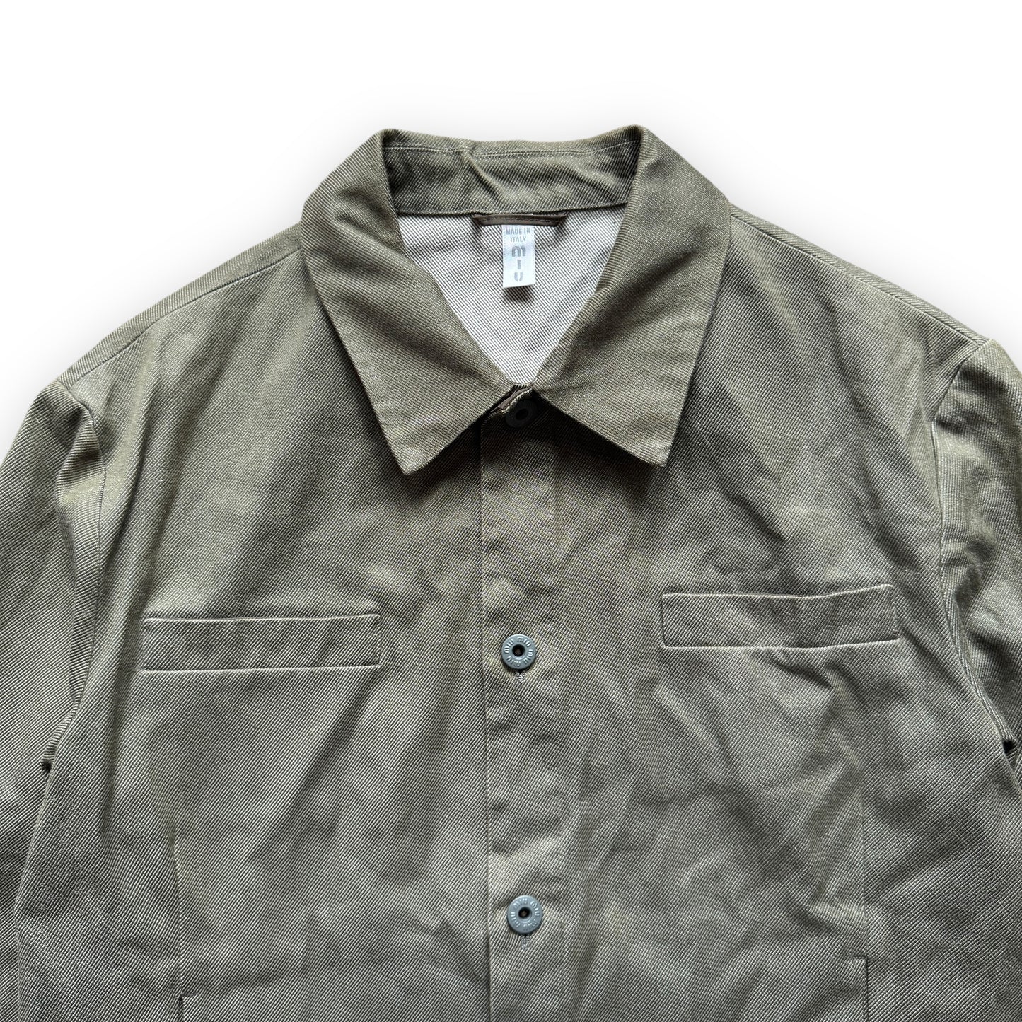 Miu Miu Mens Cropped Denim Jacket - F/W1999