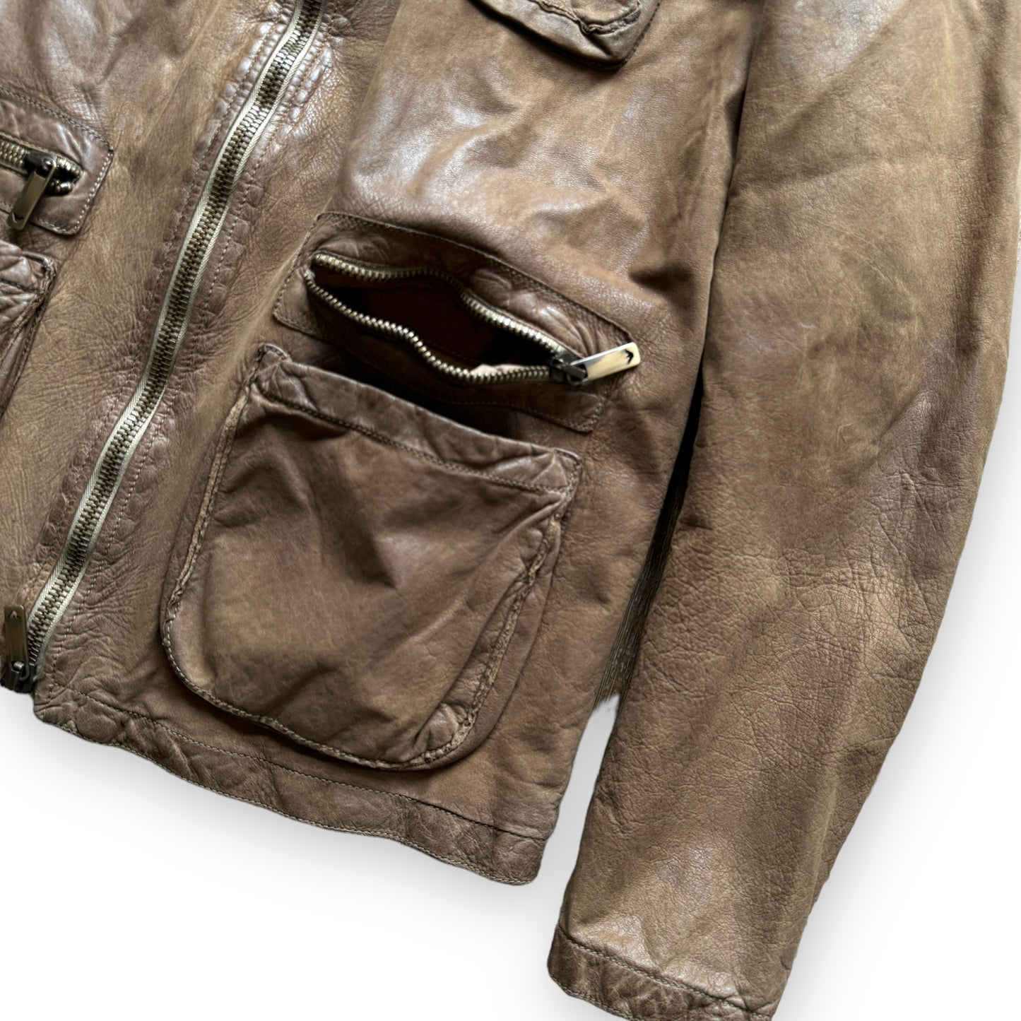 Emporio Armani Multi-Pocket Leather Jacket - 2005