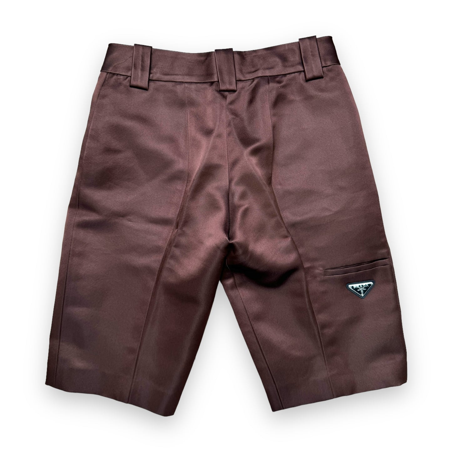Prada Brown Silk Shorts - 2019 Runway