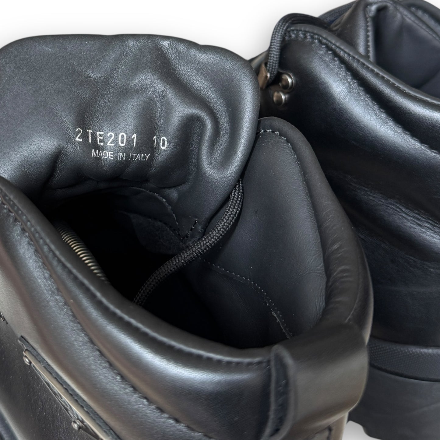 Prada Mainline Brixxen Leather Boots