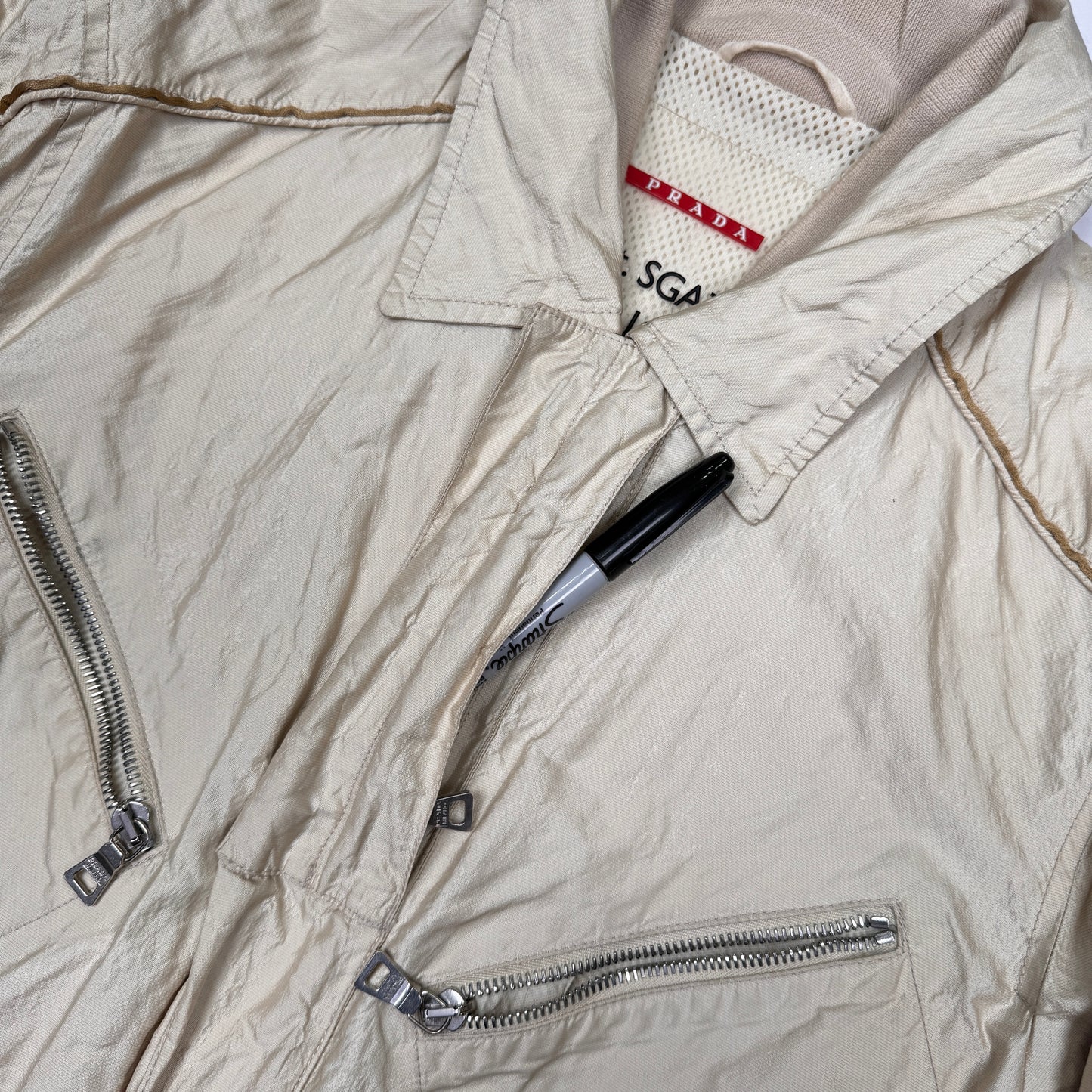 Prada Sport Nylon Blend Belted Jacket