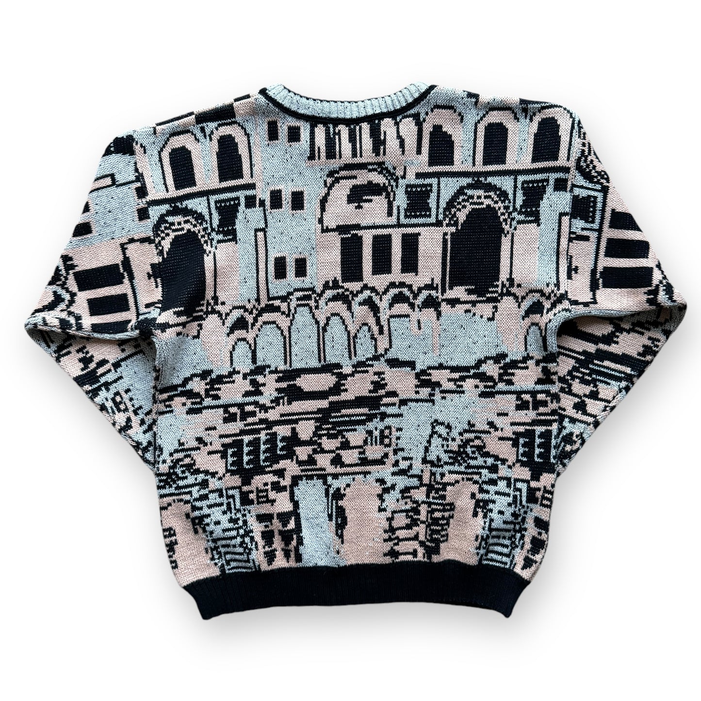 Giorgio Armani Knitted Pattern Sweater - 1980s