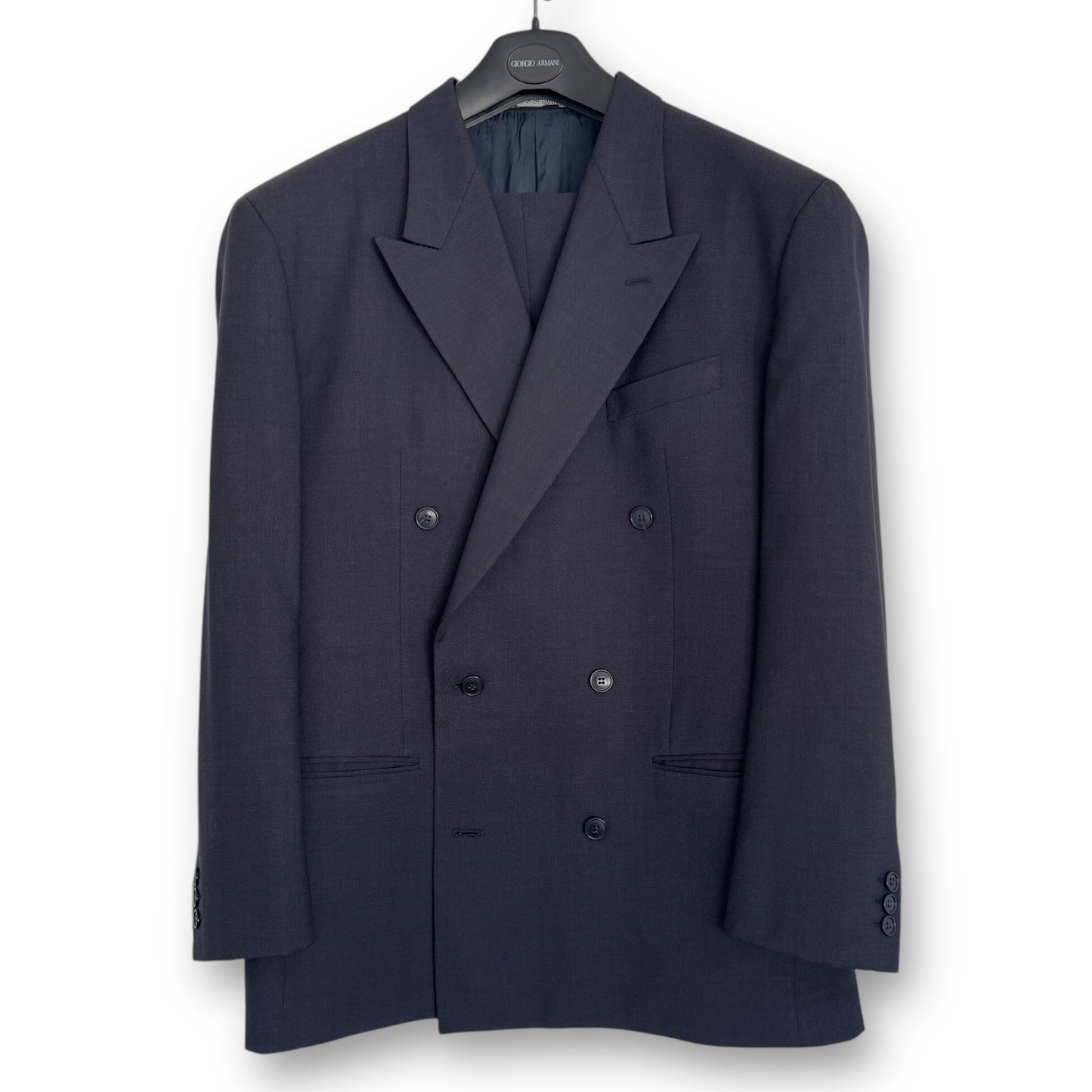 Giorgio Armani 3-Button Double-Breasted Power Suit - 1980s