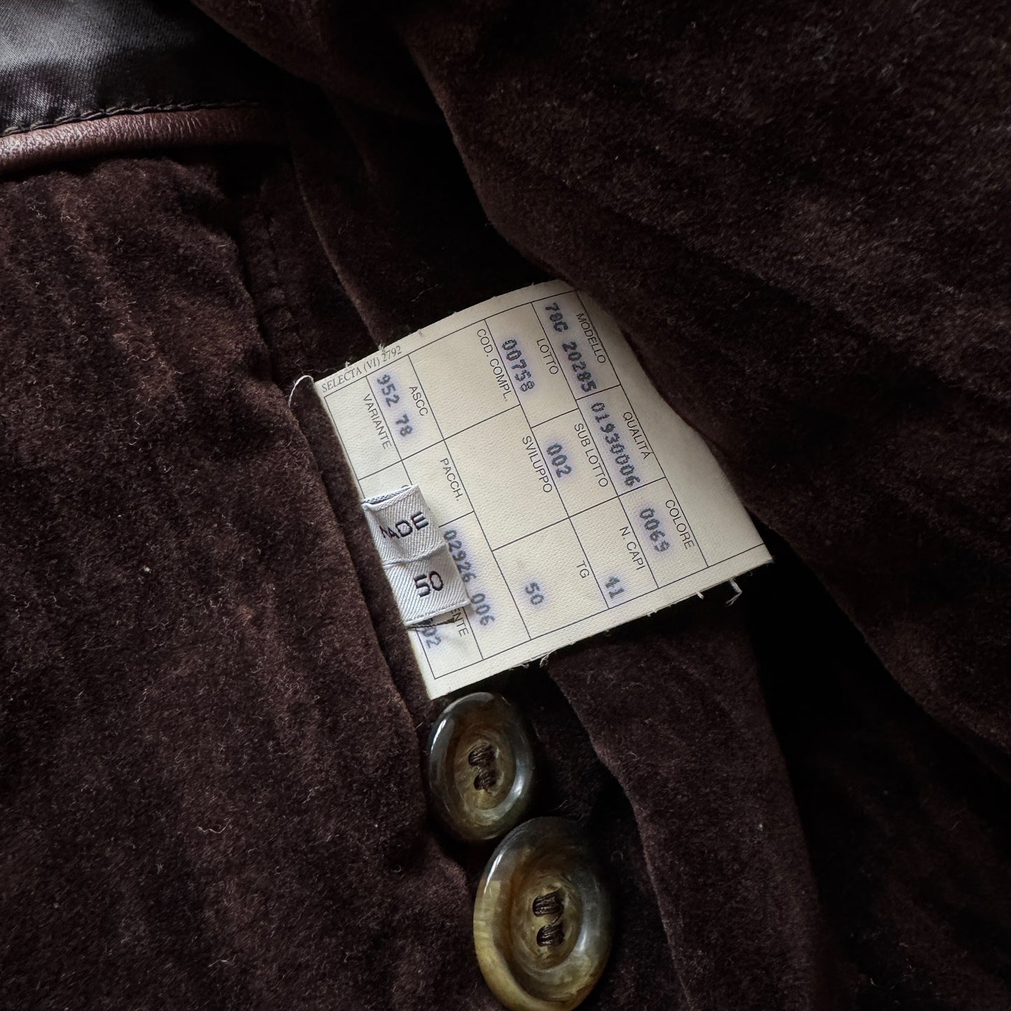 Giorgio Armani Borgonuovo 21 Padded Leather Overcoat - 1990s