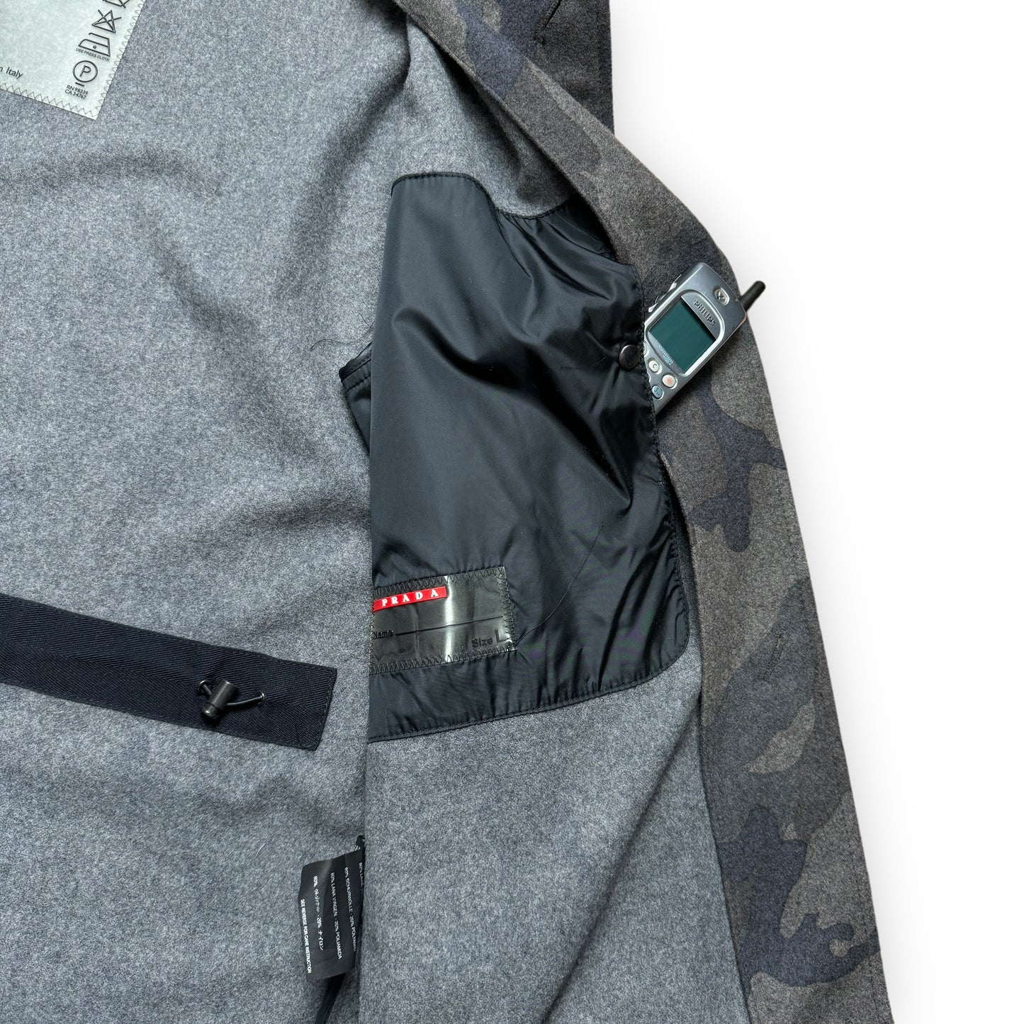Prada Sport Camo Wool Overshirt