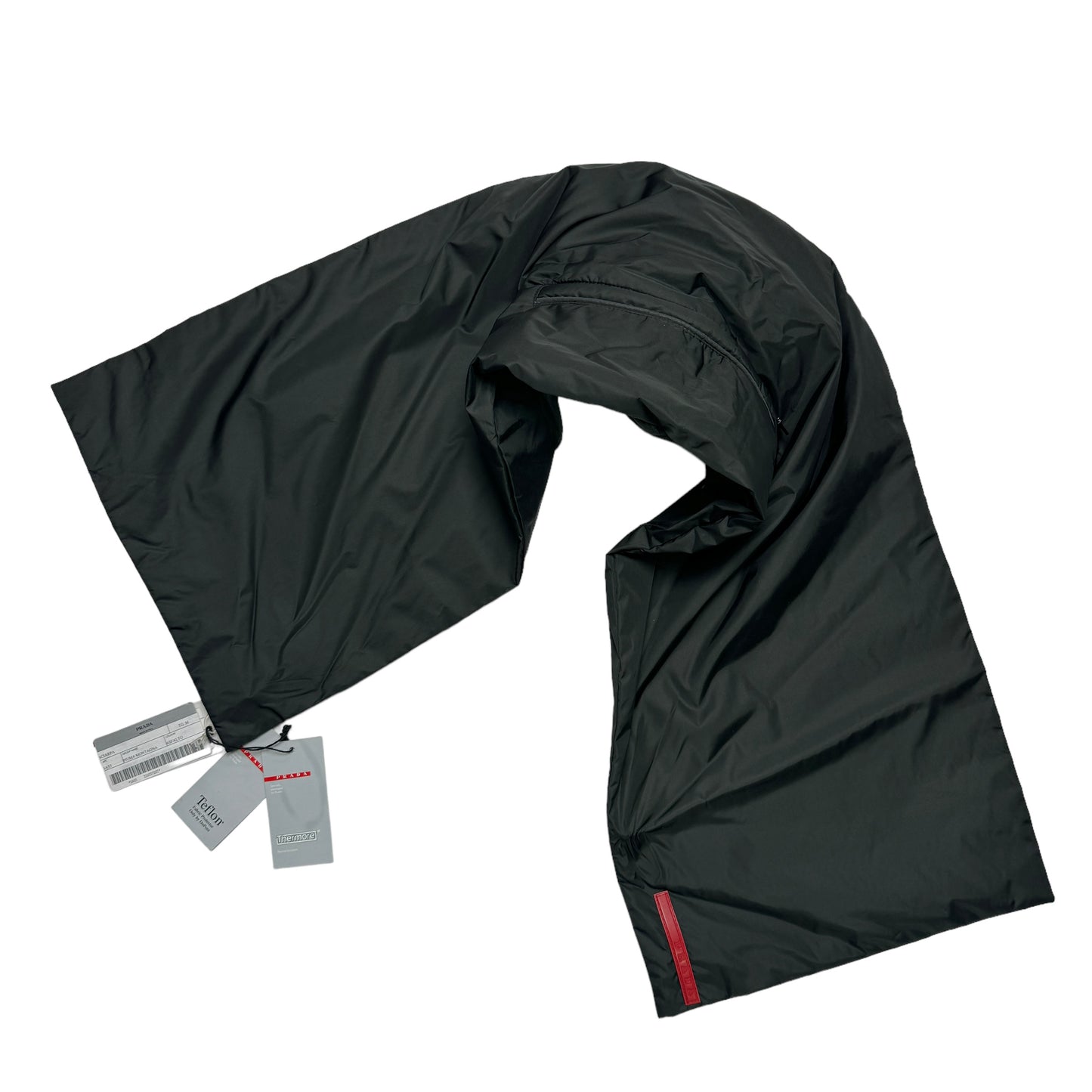 Prada Sport Technical Scarf with Concealed Hood