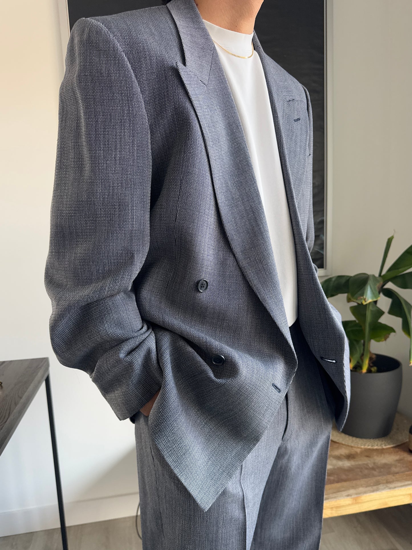 Giorgio Armani Wool Power Suit - 1980s