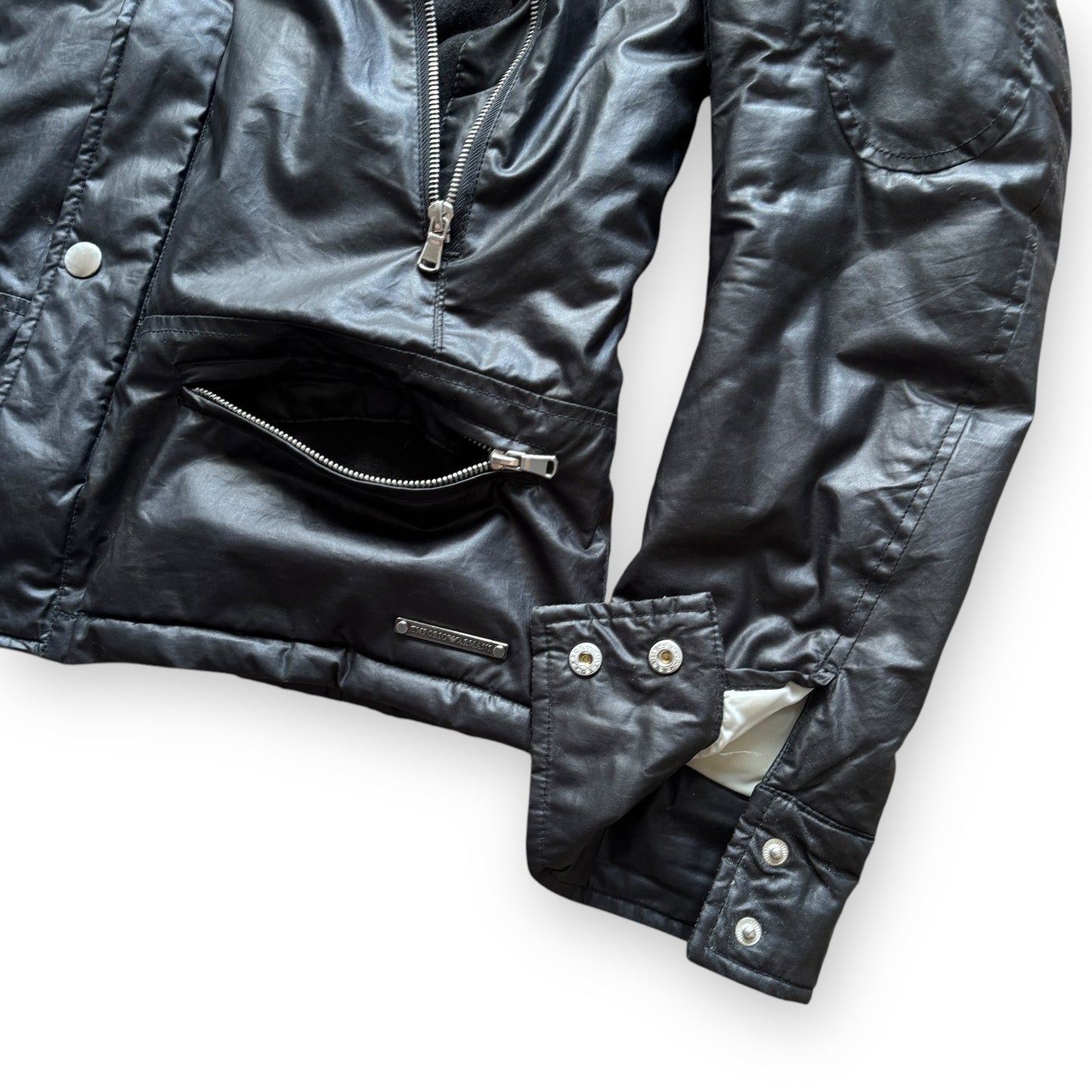 Emporio Armani Fur-Collar Moto Parka
