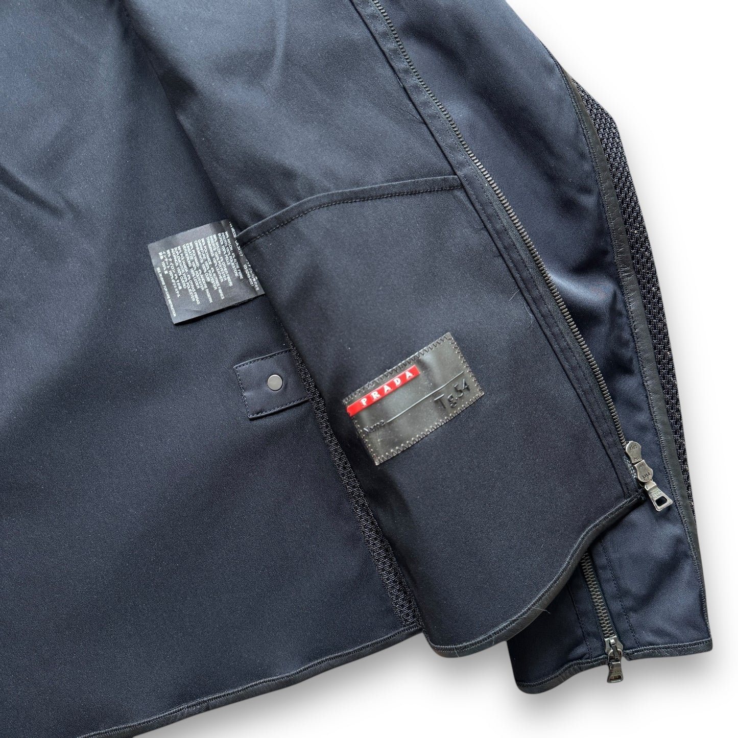 Prada Sport Mesh Panelled Moto Jacket
