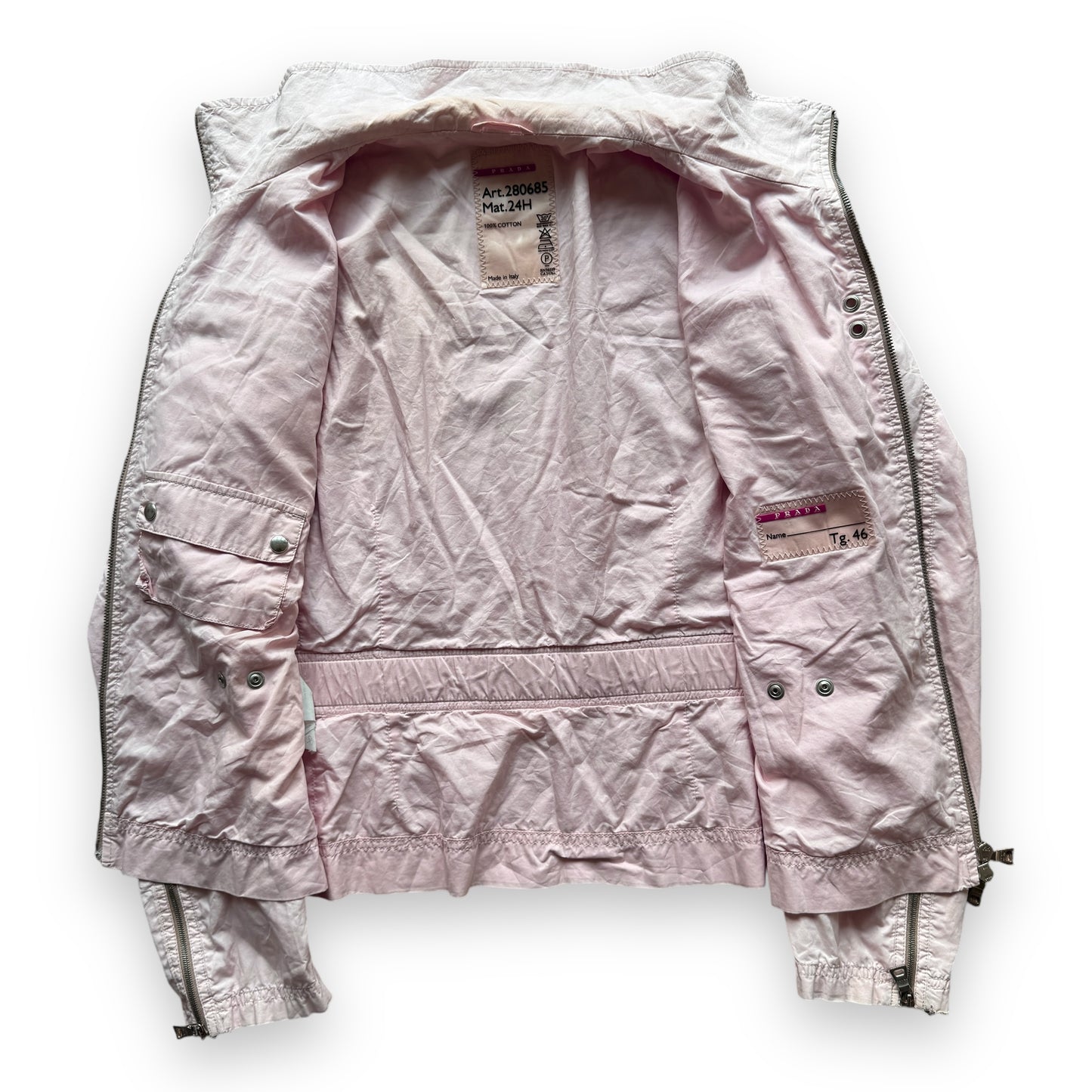 Prada Sport Pink Cargo Jacket