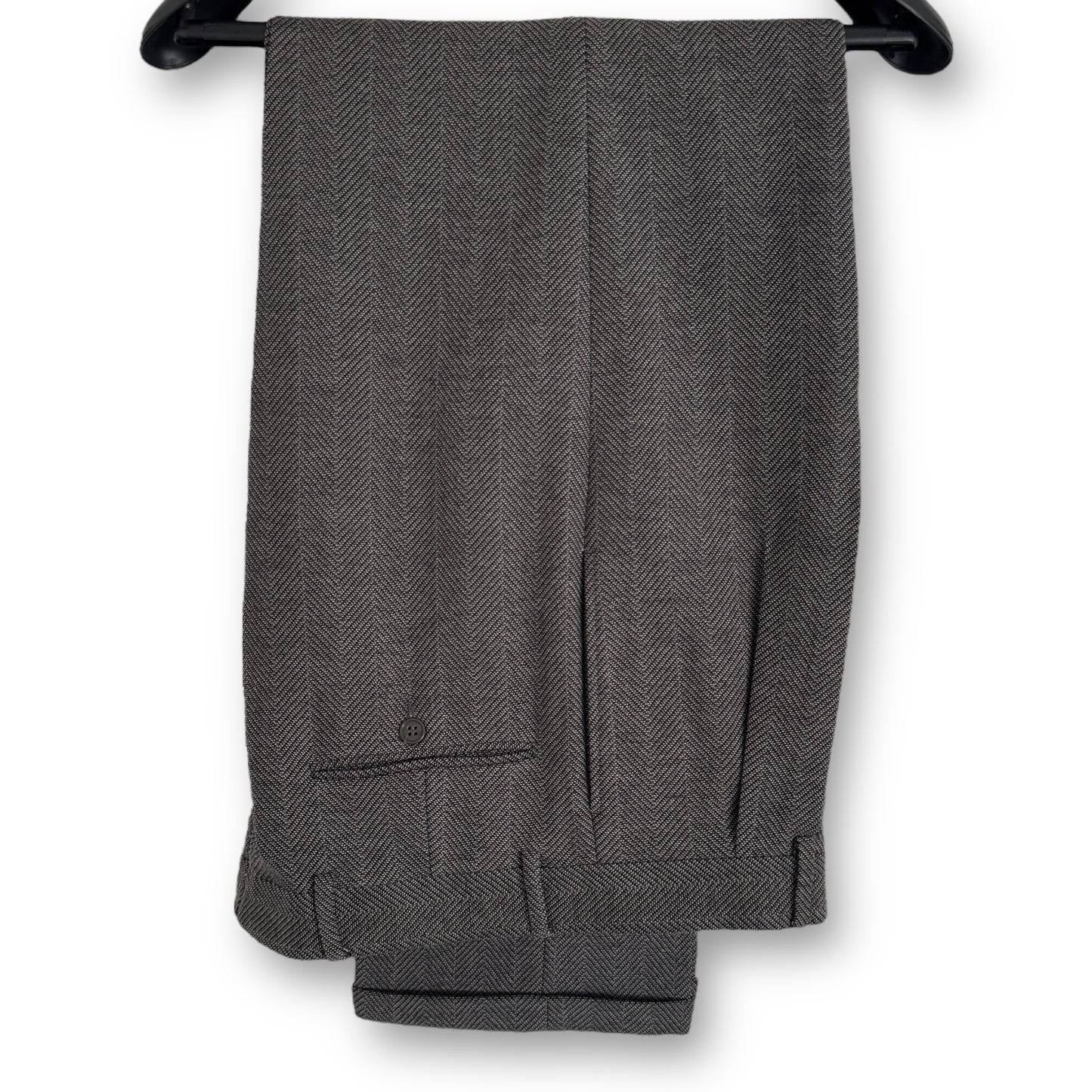 Giorgio Armani Herringbone 3-Button Double-Breasted Power Suit - 1980s