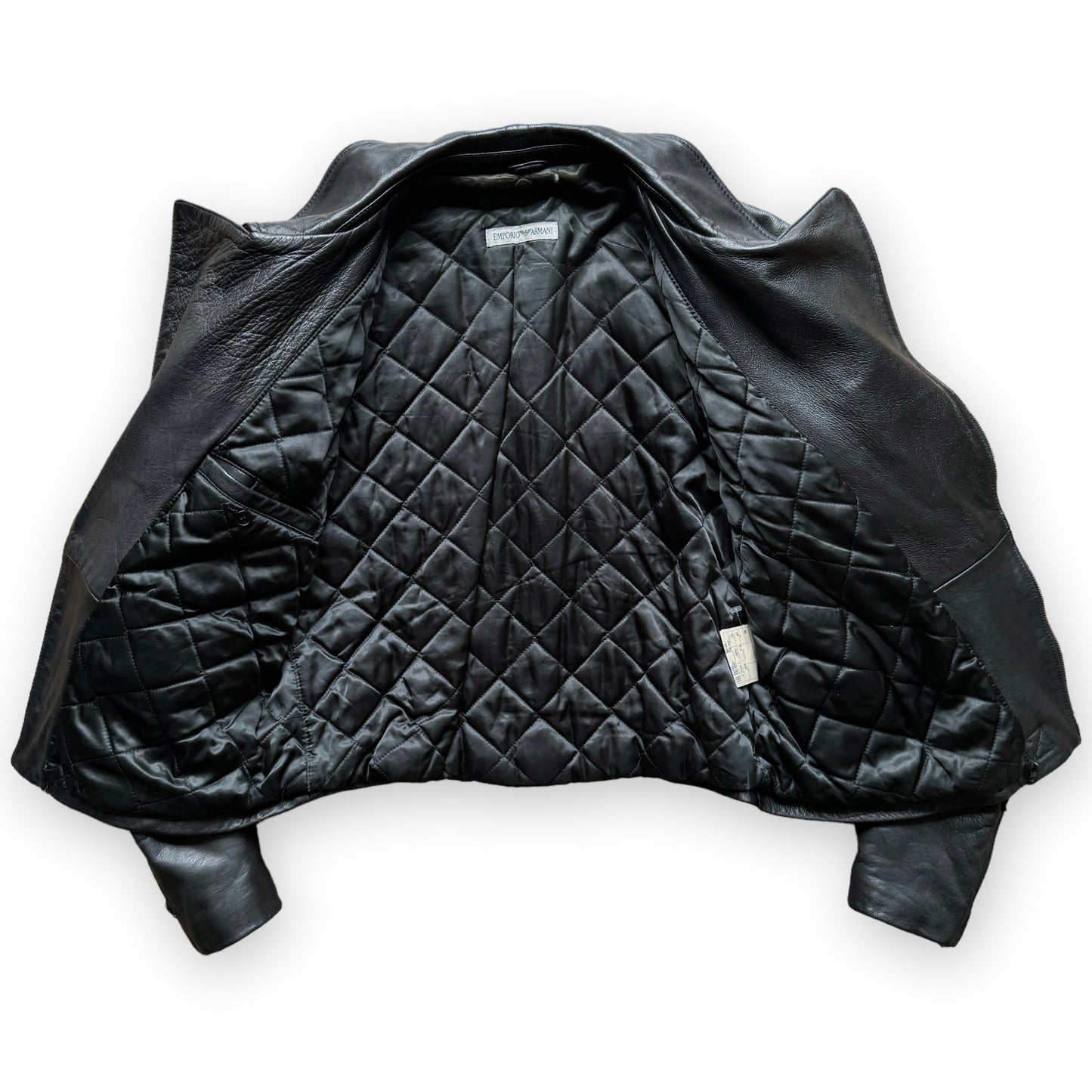 Emporio Armani Leather Biker Jacket - 1980s