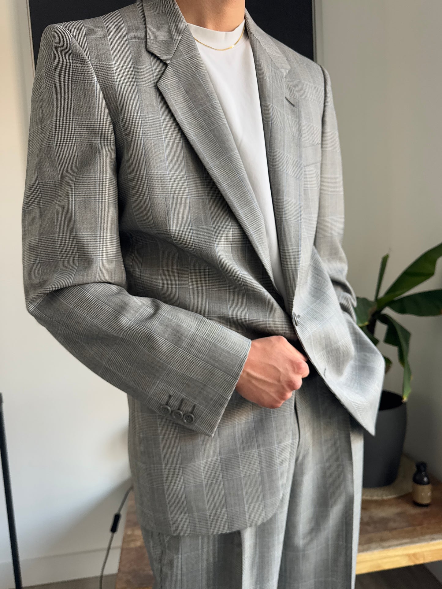 Giorgio Armani Power Suit Glen Check - 1980s