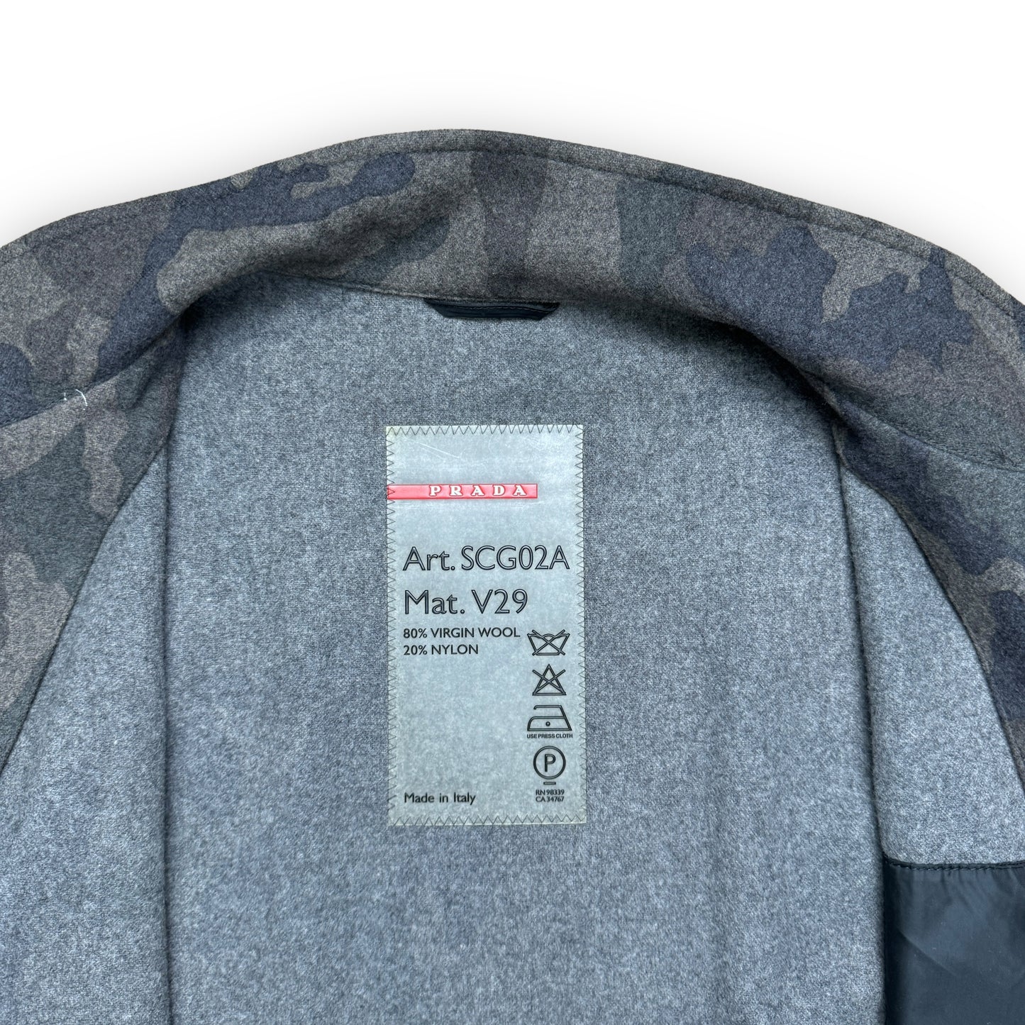 Prada Sport Camo Wool Overshirt