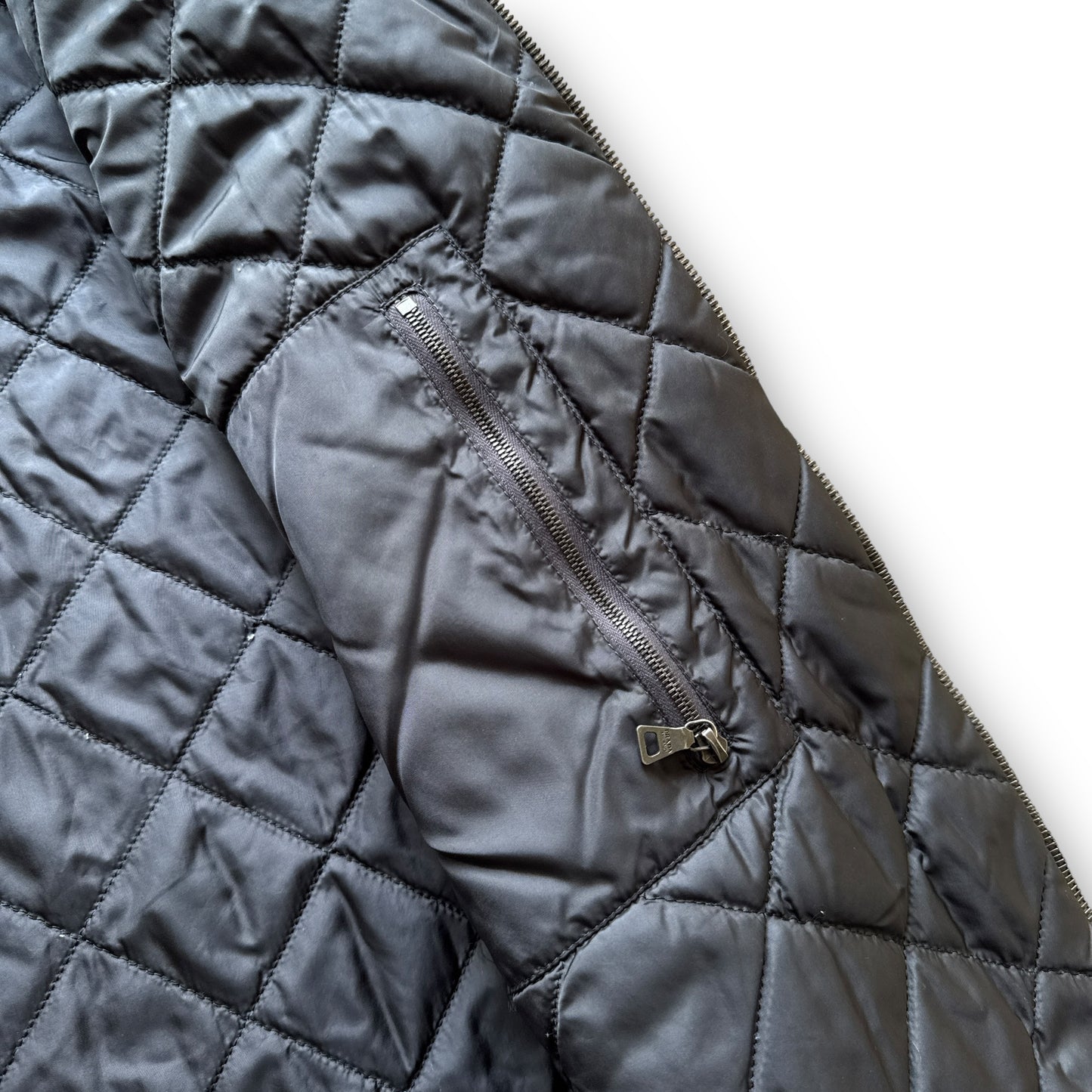 Prada Sport Corduroy Padded Zip-Up Overshirt
