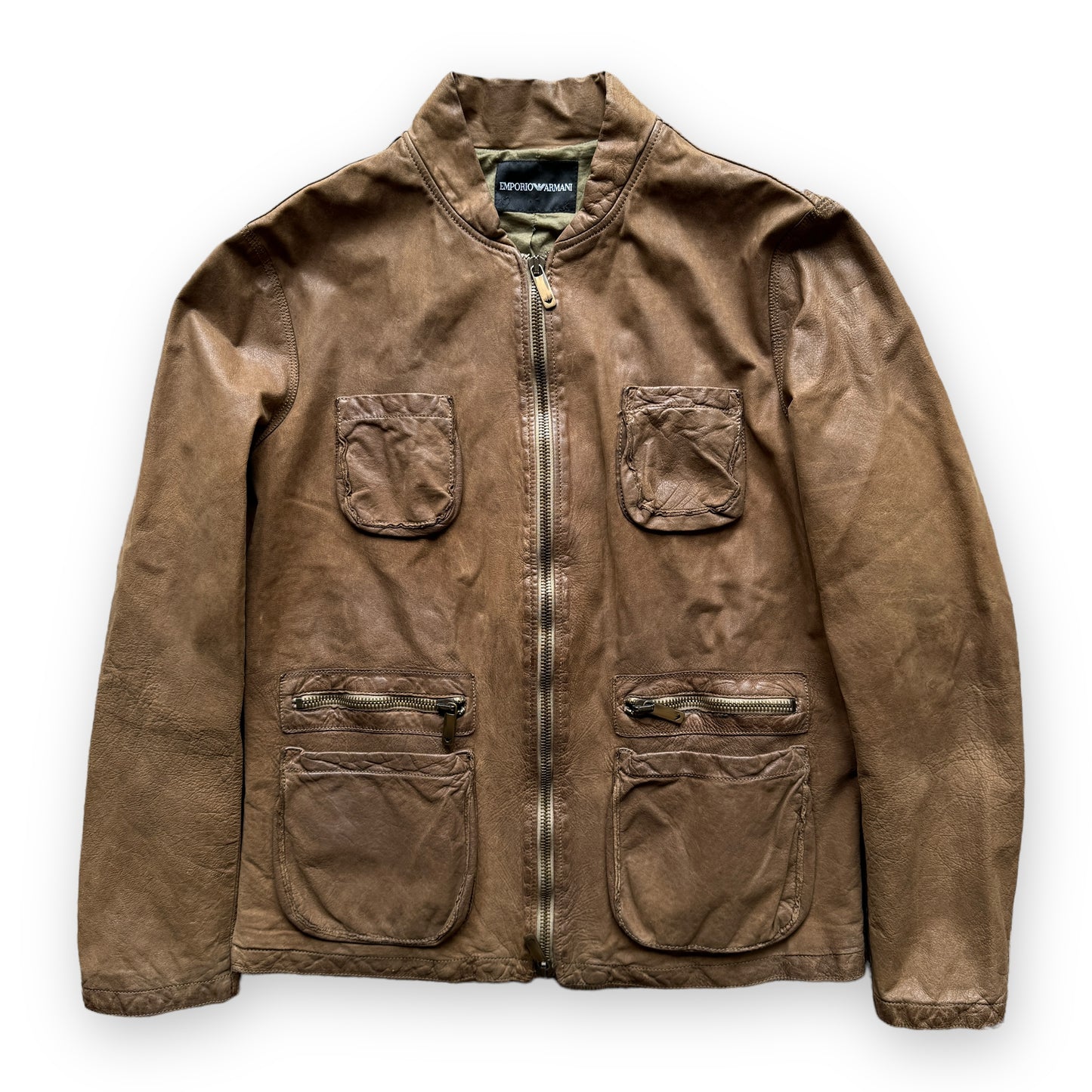 Emporio Armani Multi-Pocket Leather Jacket - 2005
