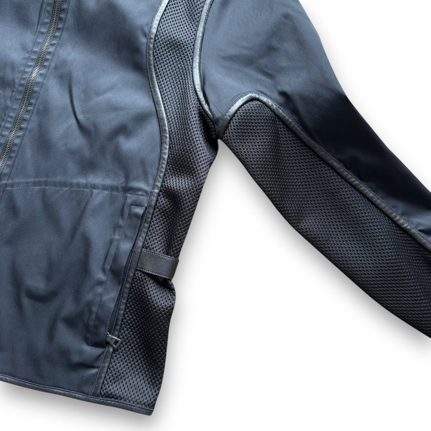Prada Sport Mesh Panelled Moto Jacket