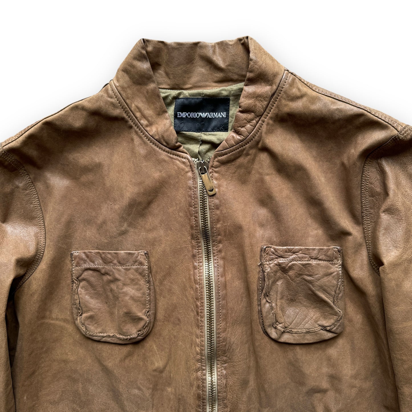 Emporio Armani Multi-Pocket Leather Jacket - 2005