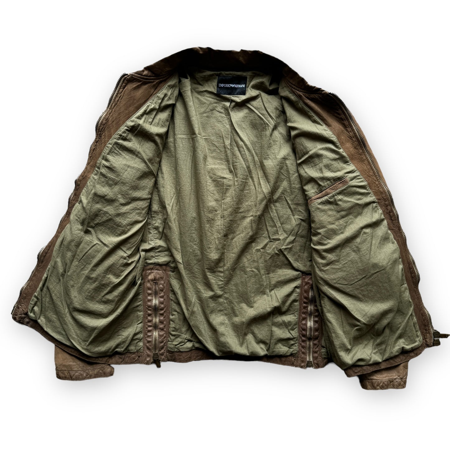 Emporio Armani Multi-Pocket Leather Jacket - 2005