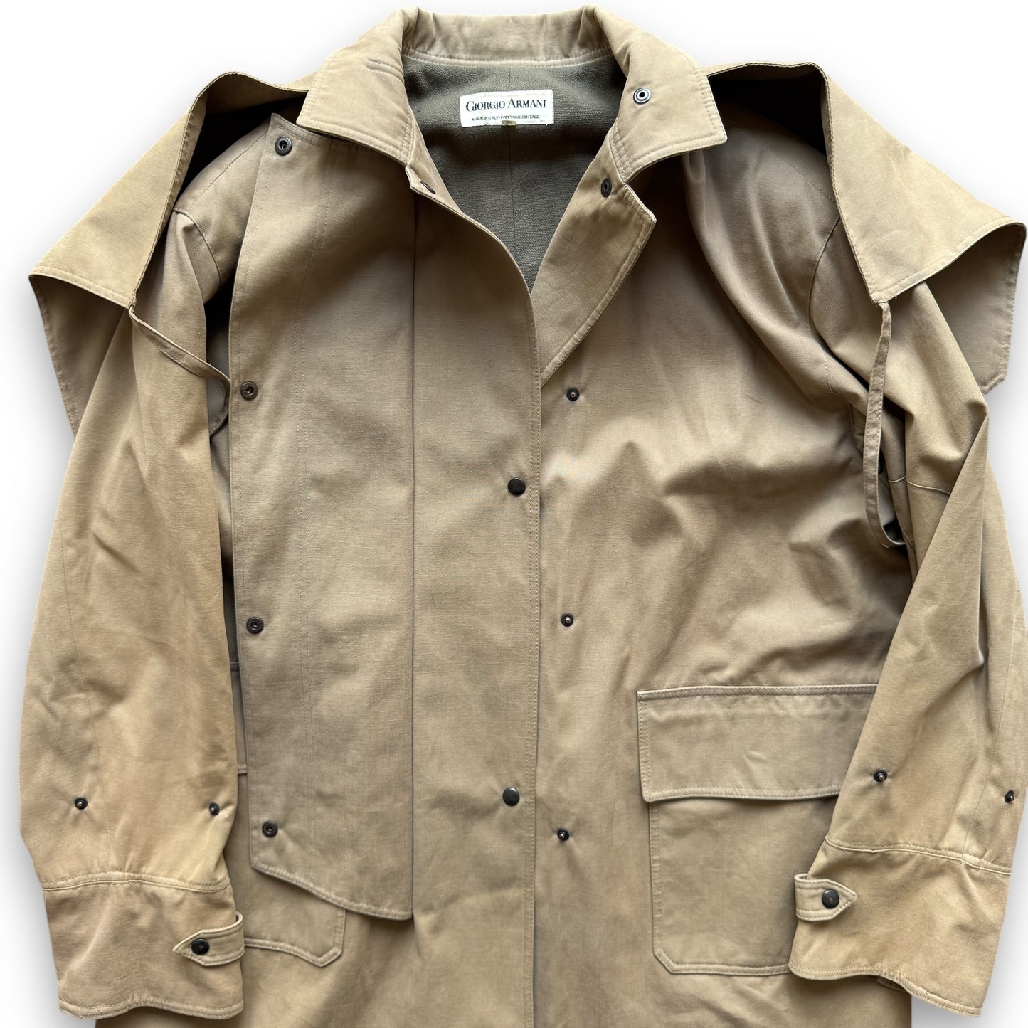 Giorgio Armani Military Long Coat - 1970s
