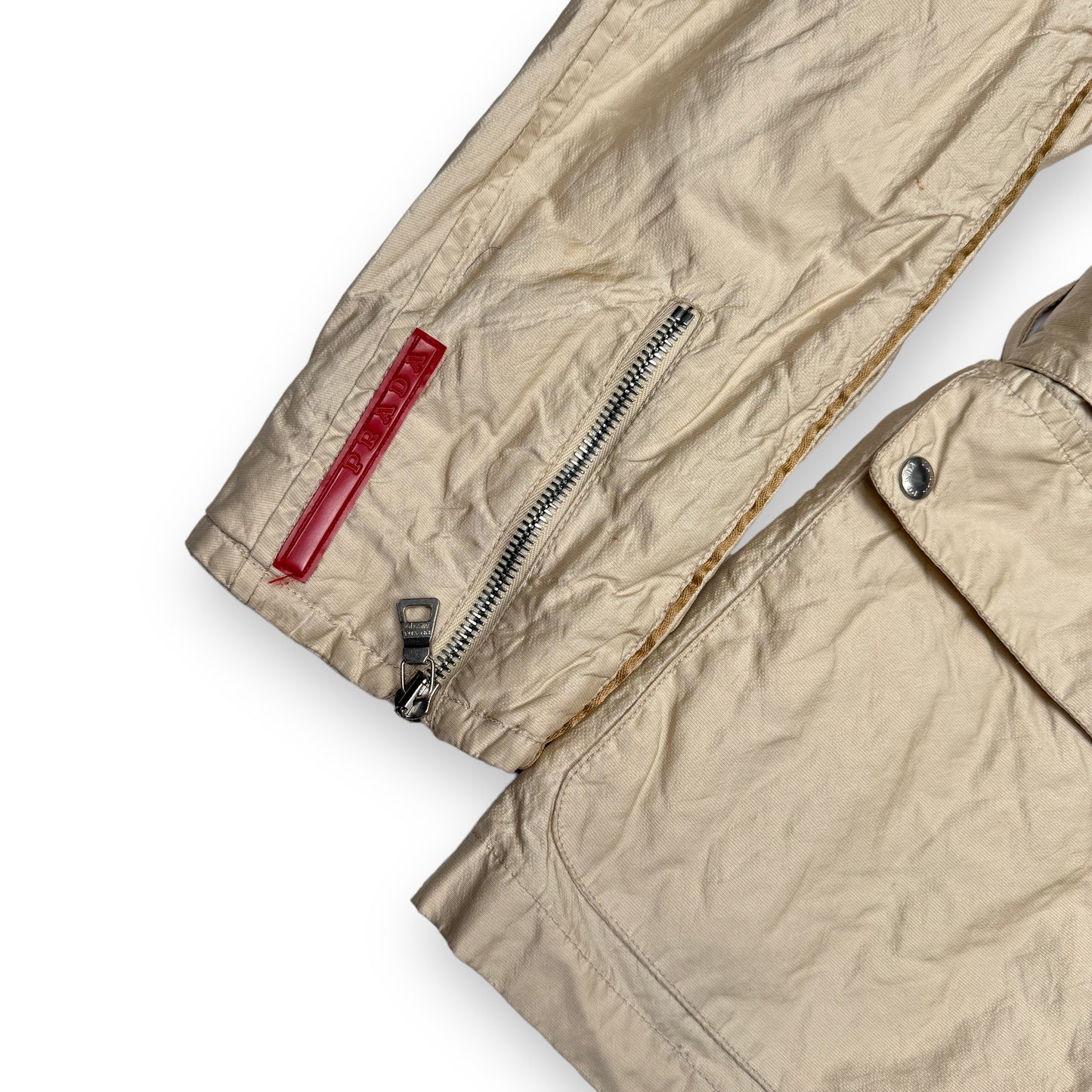 Prada Sport Nylon Blend Belted Jacket