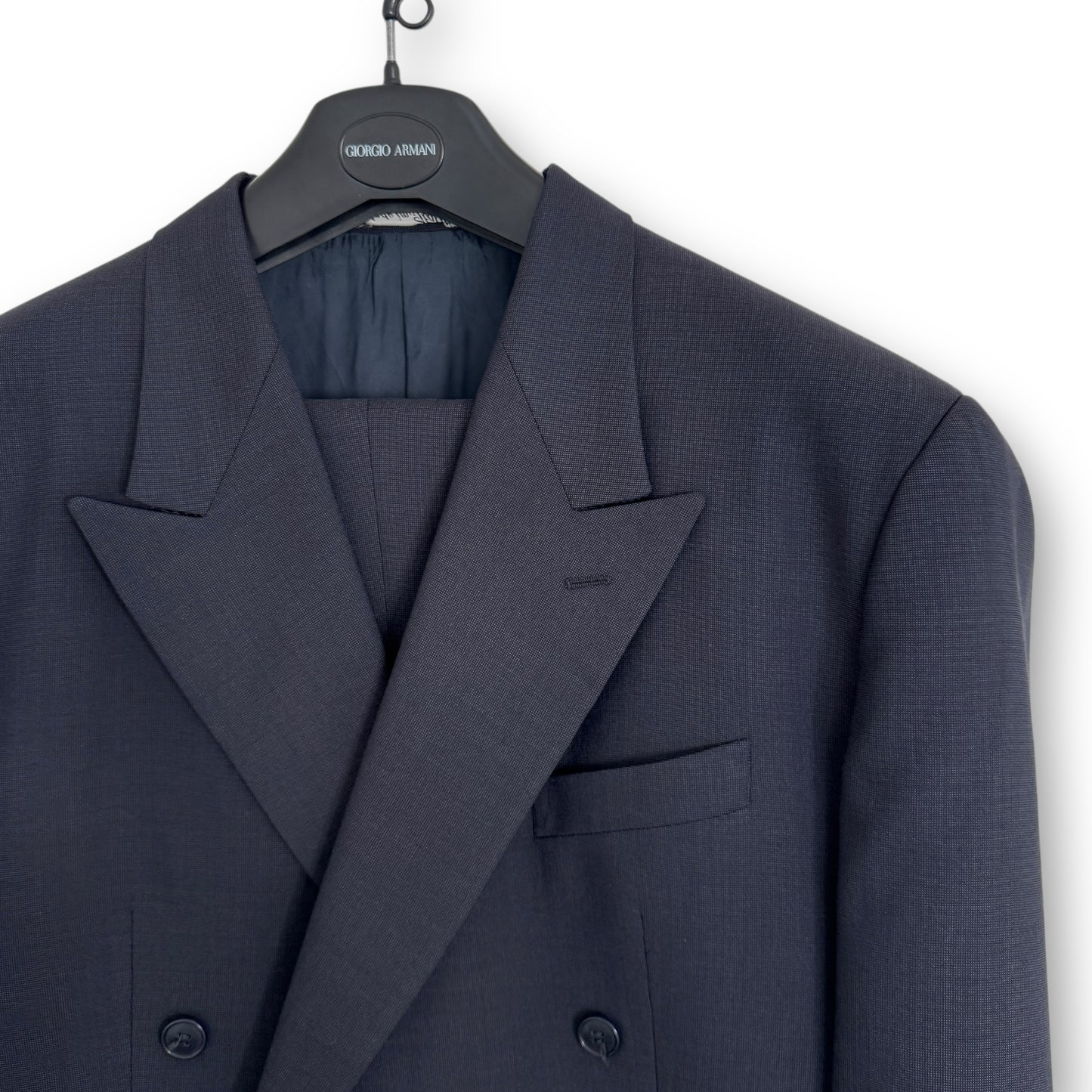 Giorgio Armani 3-Button Double-Breasted Power Suit - 1980s