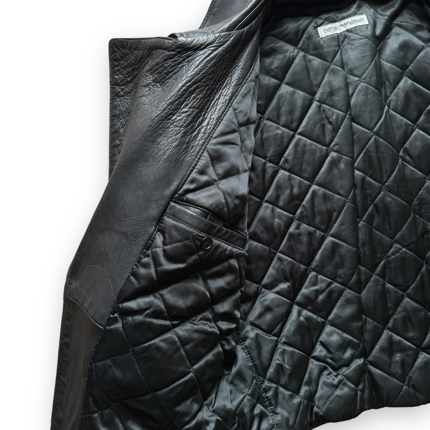 Emporio Armani Leather Biker Jacket - 1980s