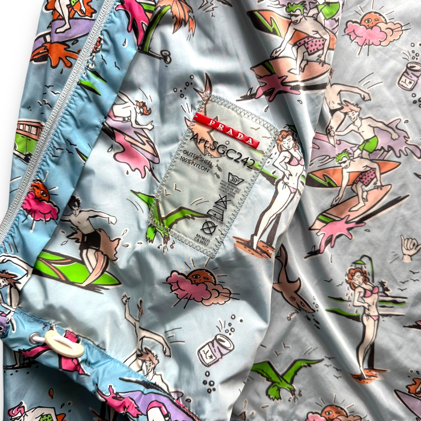 Prada Sport Summer Holiday Artwork Nylon Windbreaker - 2011
