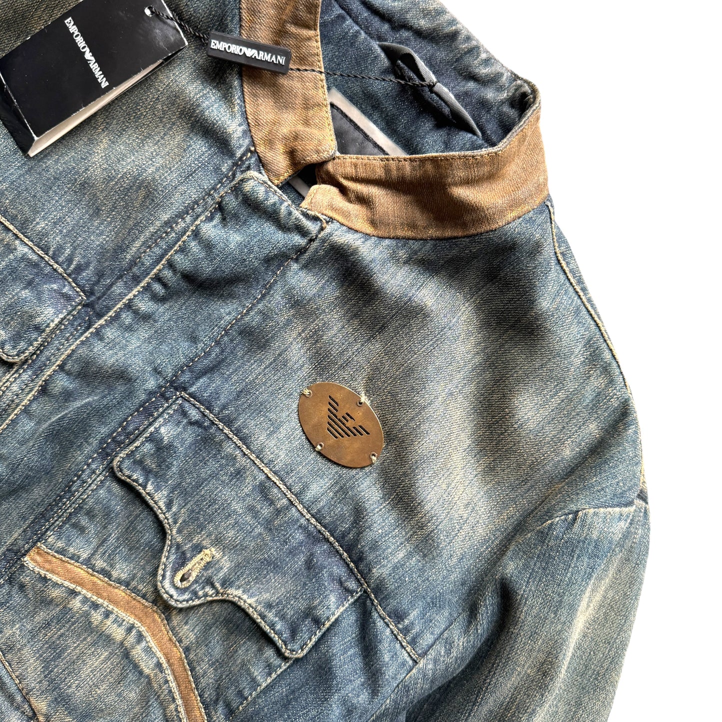 Emporio Armani Denim Biker Jacket